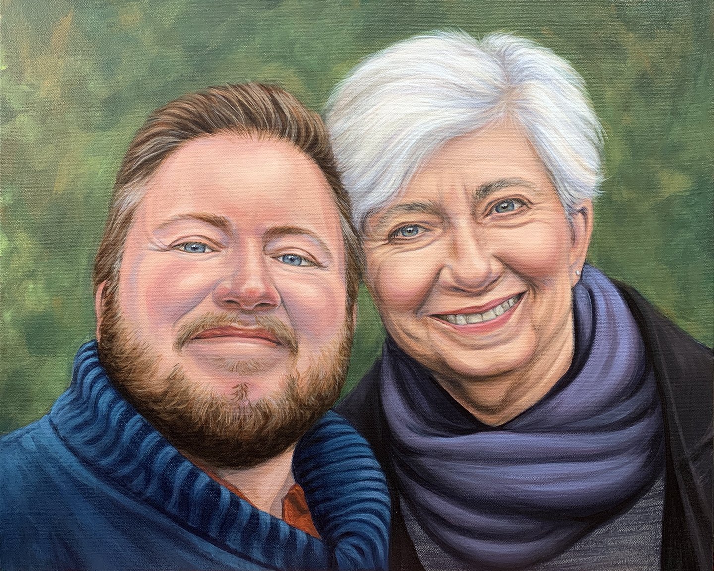 Acrylic hand painted portrait on deep gallery canvas