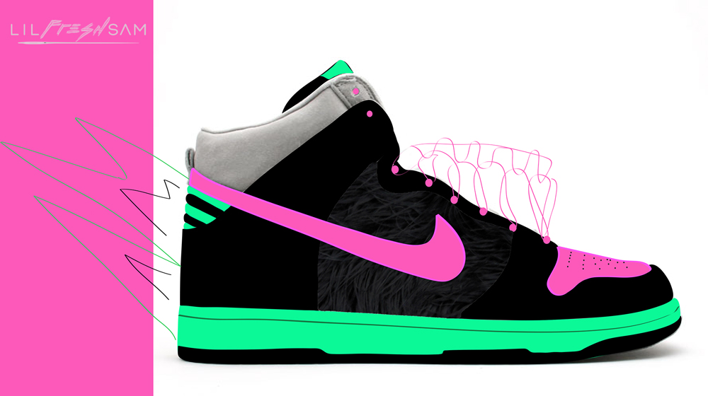 Custom Shoe Design for Nike Dunks by LILFRESHSAM