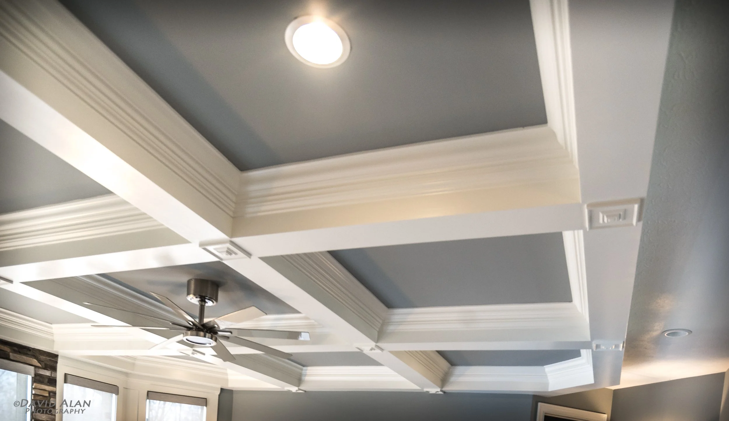 Custom Coffered Ceiling Detail – Perrino Builders