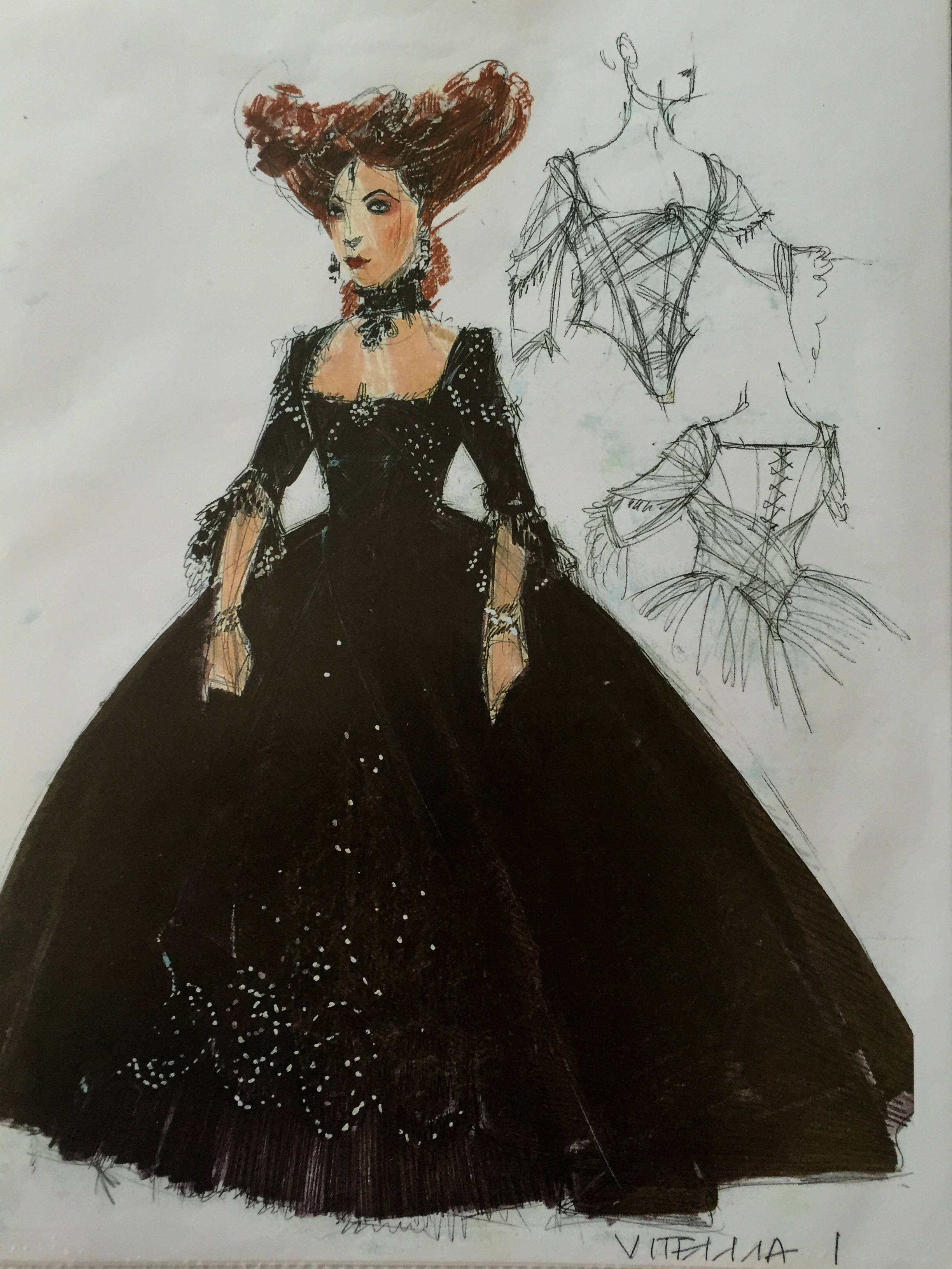 sketch for vitellia, la clemenza di tito