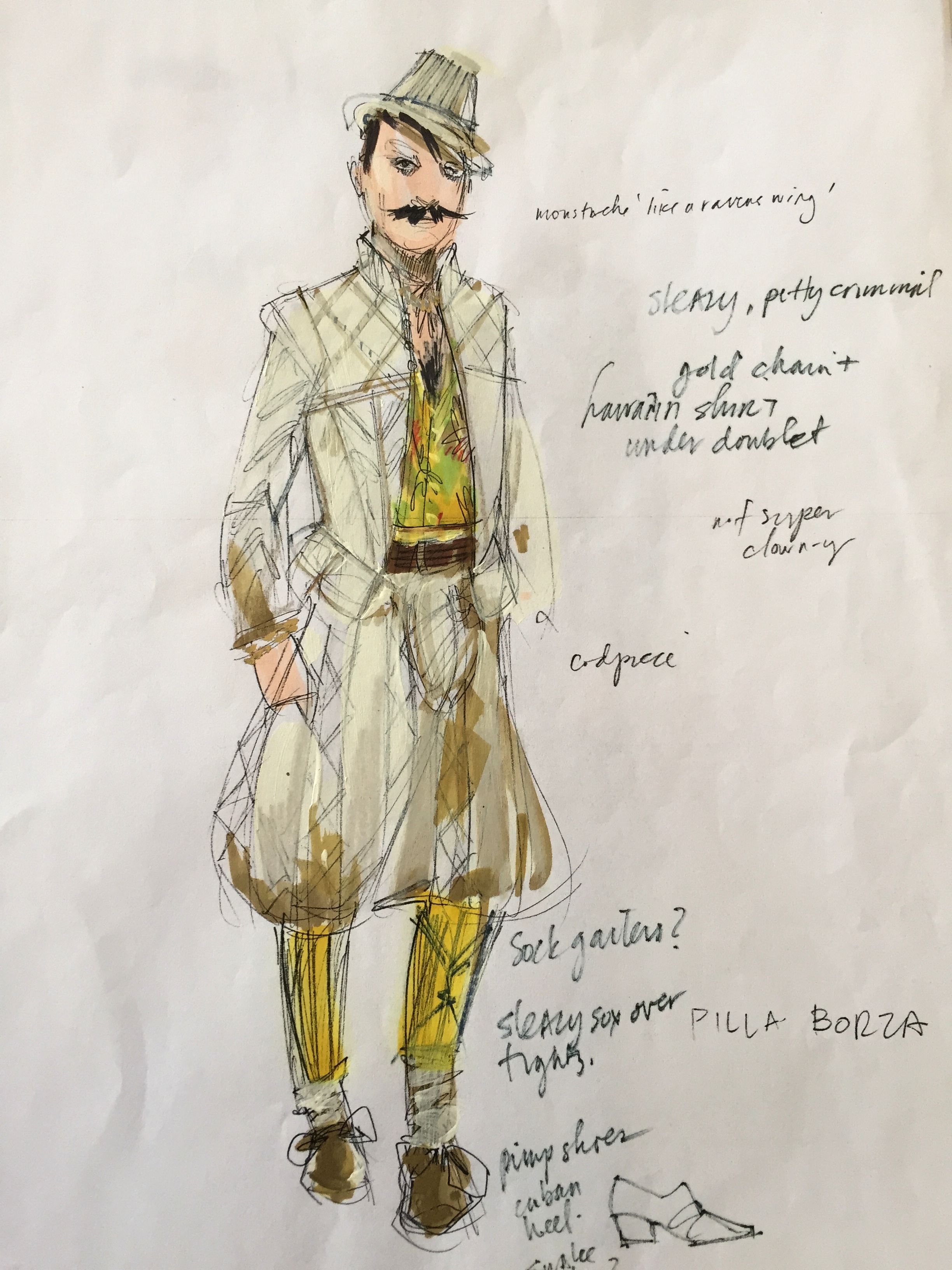 sketch for pilla borza, the jew of malta
