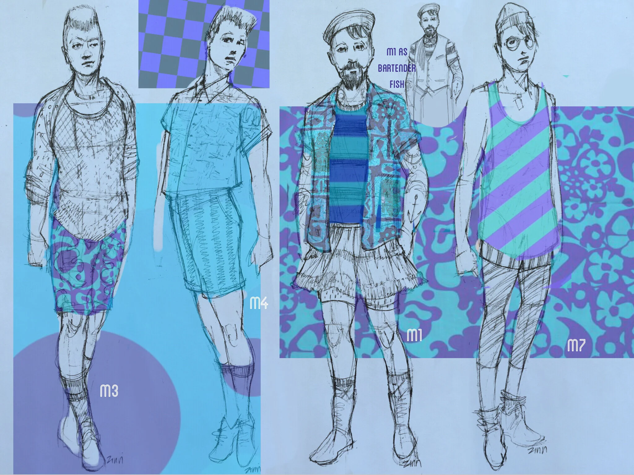 sketch for ensemble,  the spongebob squarepants musical