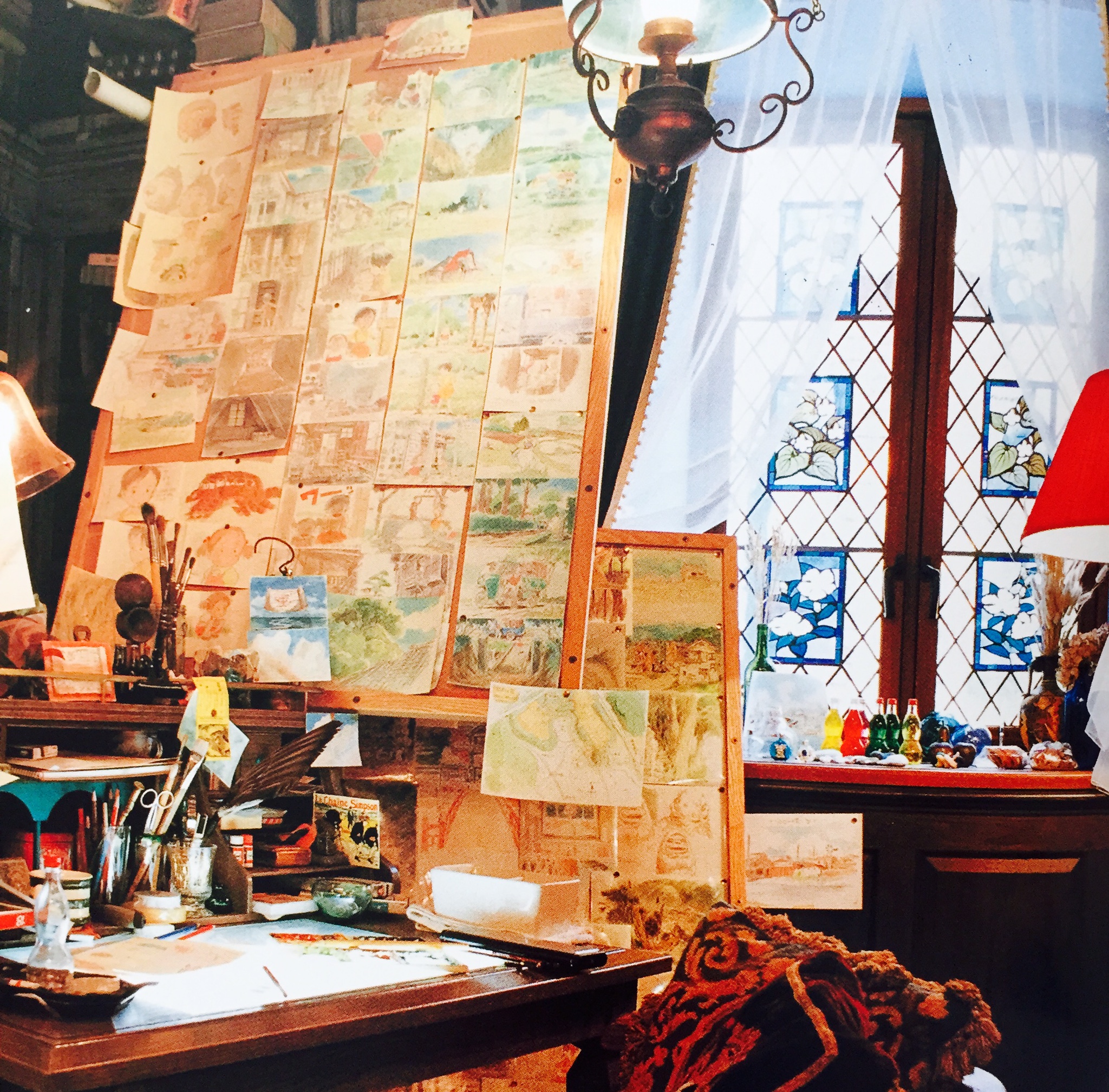 The animator's "workshop" - pretty cozy! 