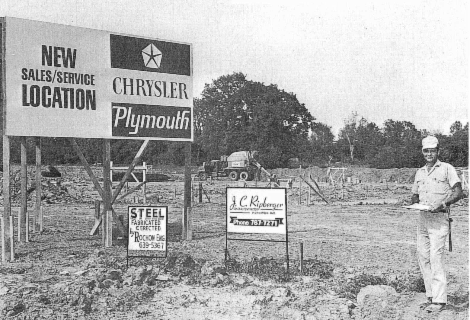 New Chrysler Dealership Building, 1960's
