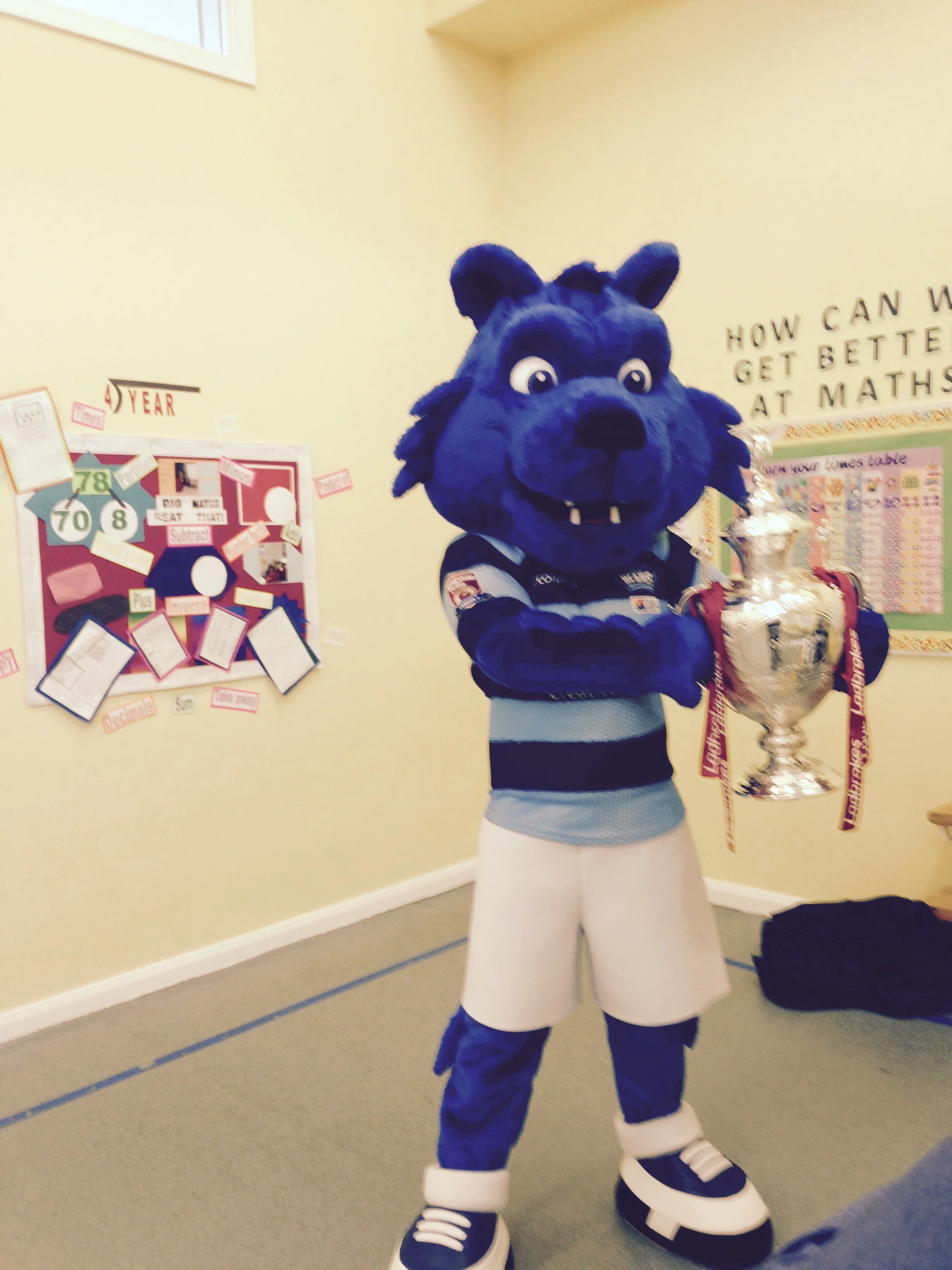 Taking the Challenge Cup around the city to schools
