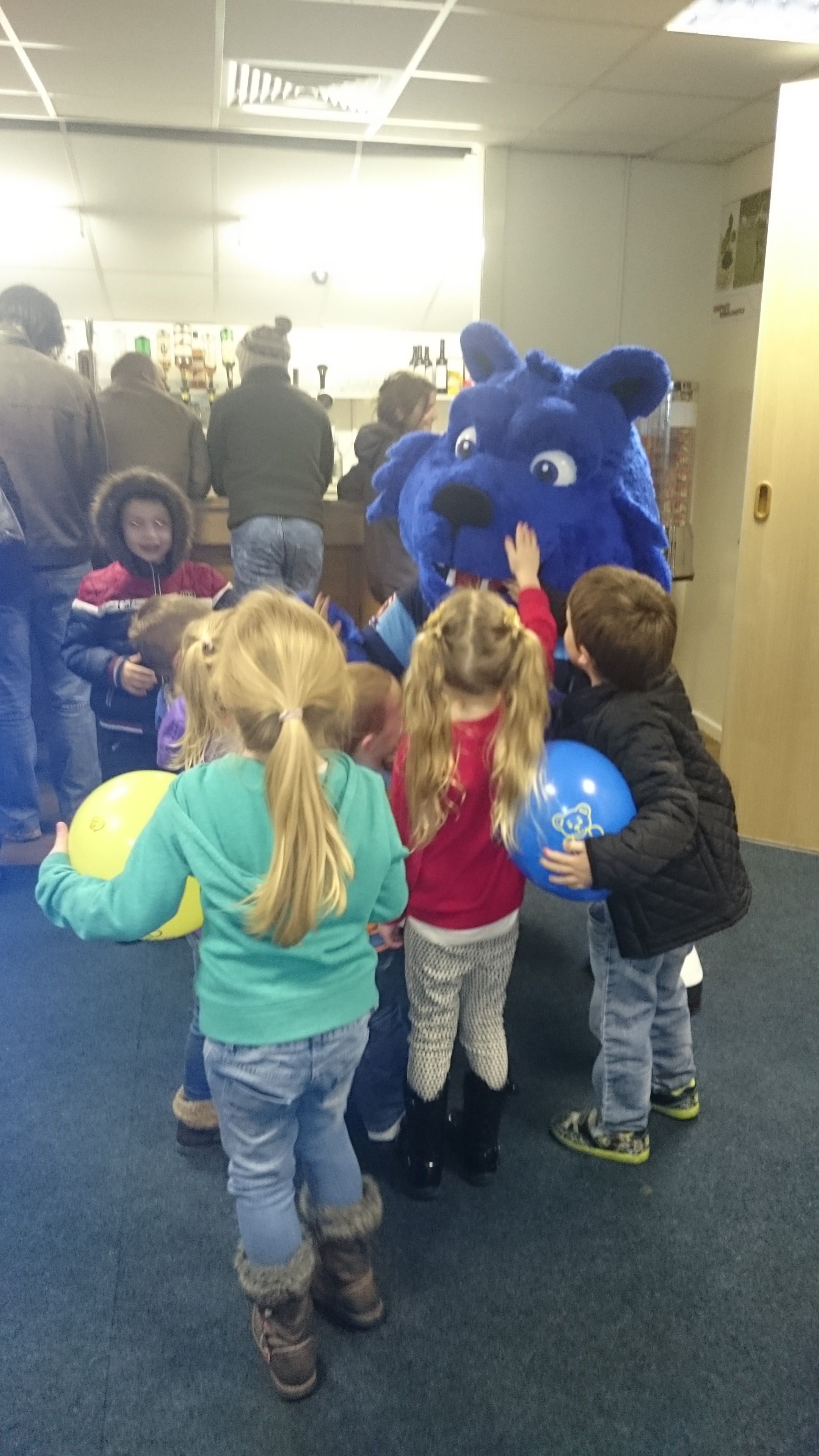 Being mobbed by kids on game days