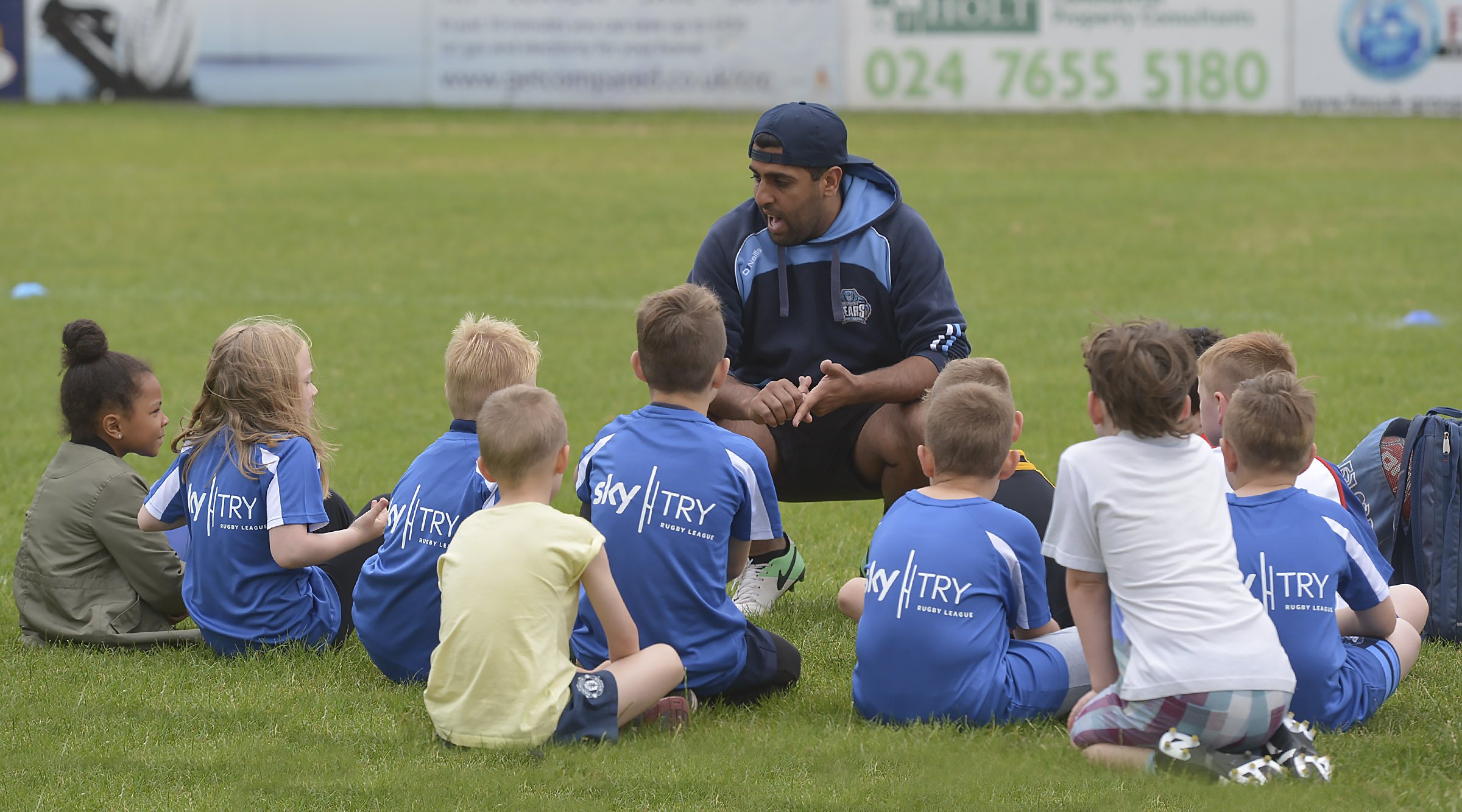 Coaching the cubs at the recent Development Day