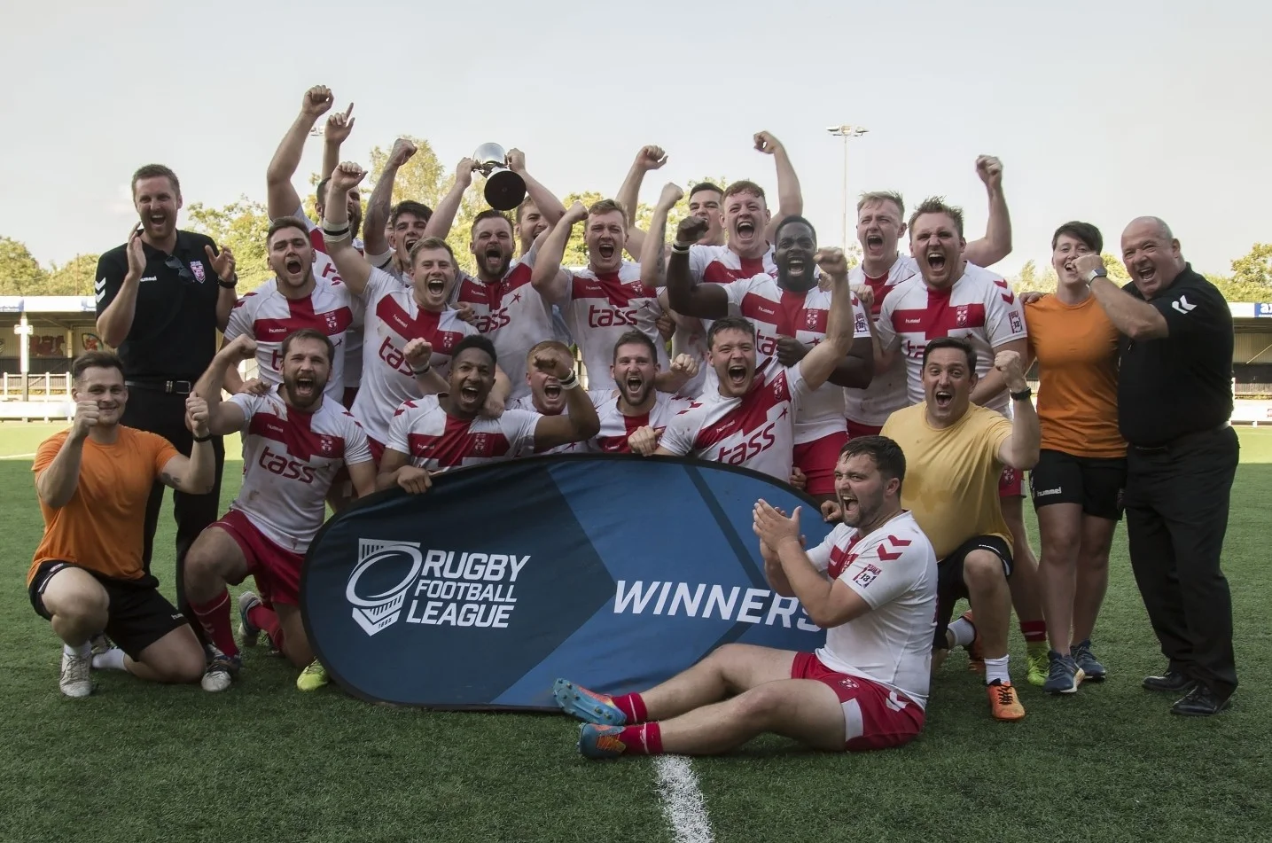 The England Universities side which won the 4 Nations this year. Bears, Ben Stead, Harry Chapman, Dan Gover, James Mason and Jason Bass all pictured.
