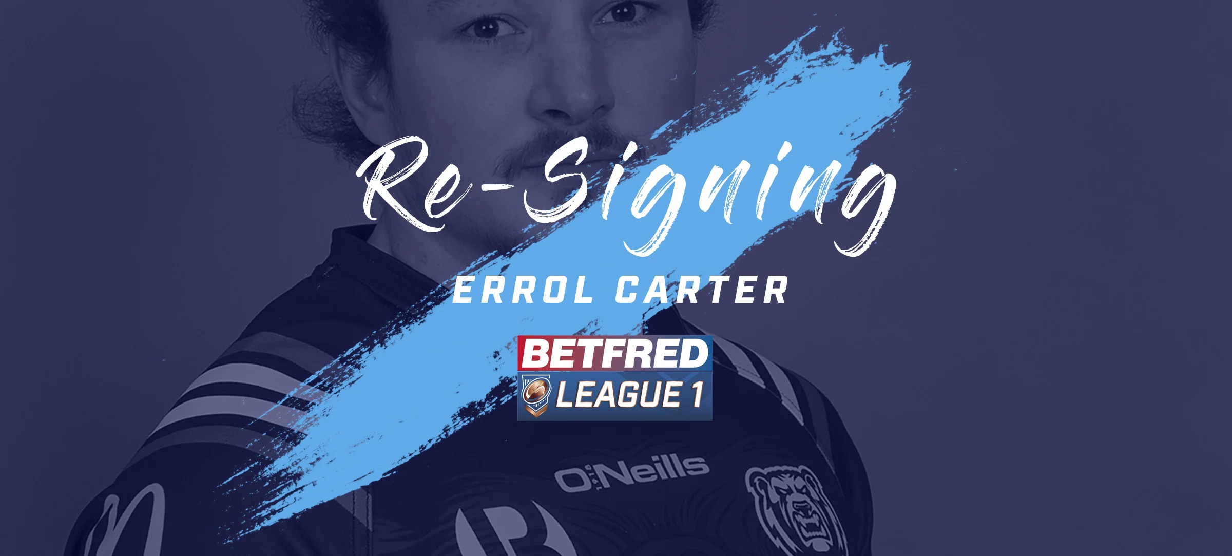 Errol Carter Re-Signs for 2019