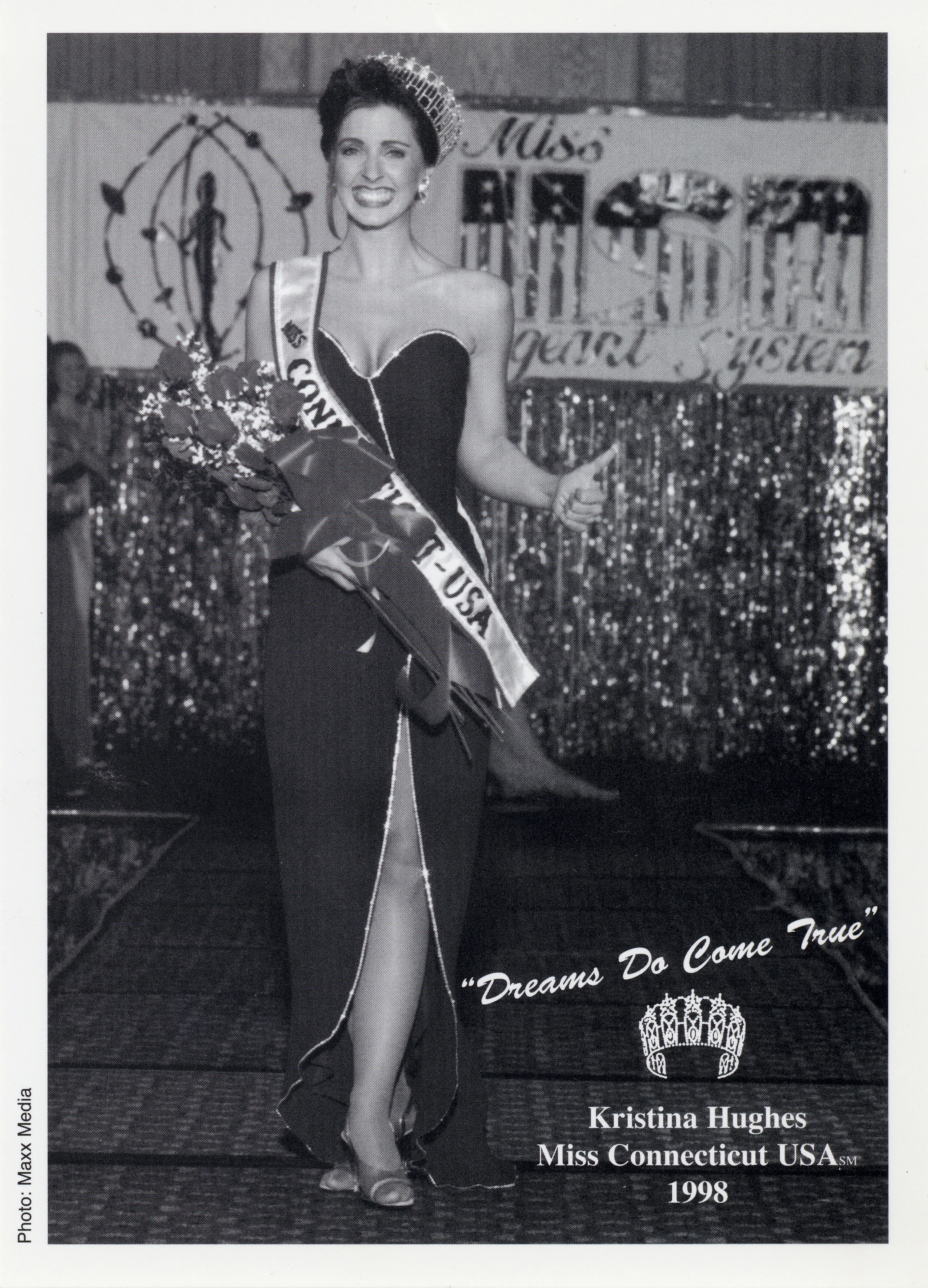 Kristina Hughes - 'Thumbs-Up Miss Connecticut USA' Promo Card