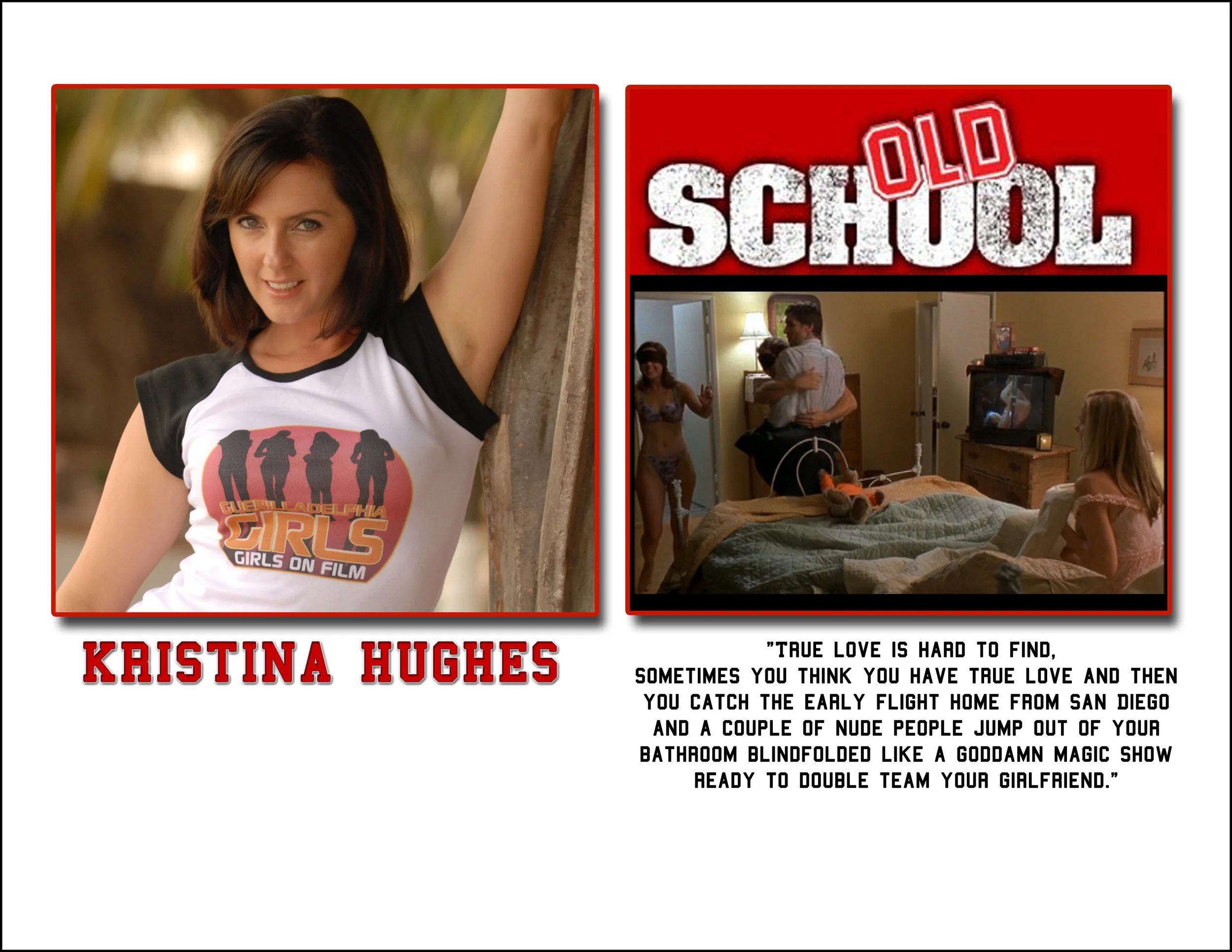 Kristina Hughes - 'Old School' Promo Sheet