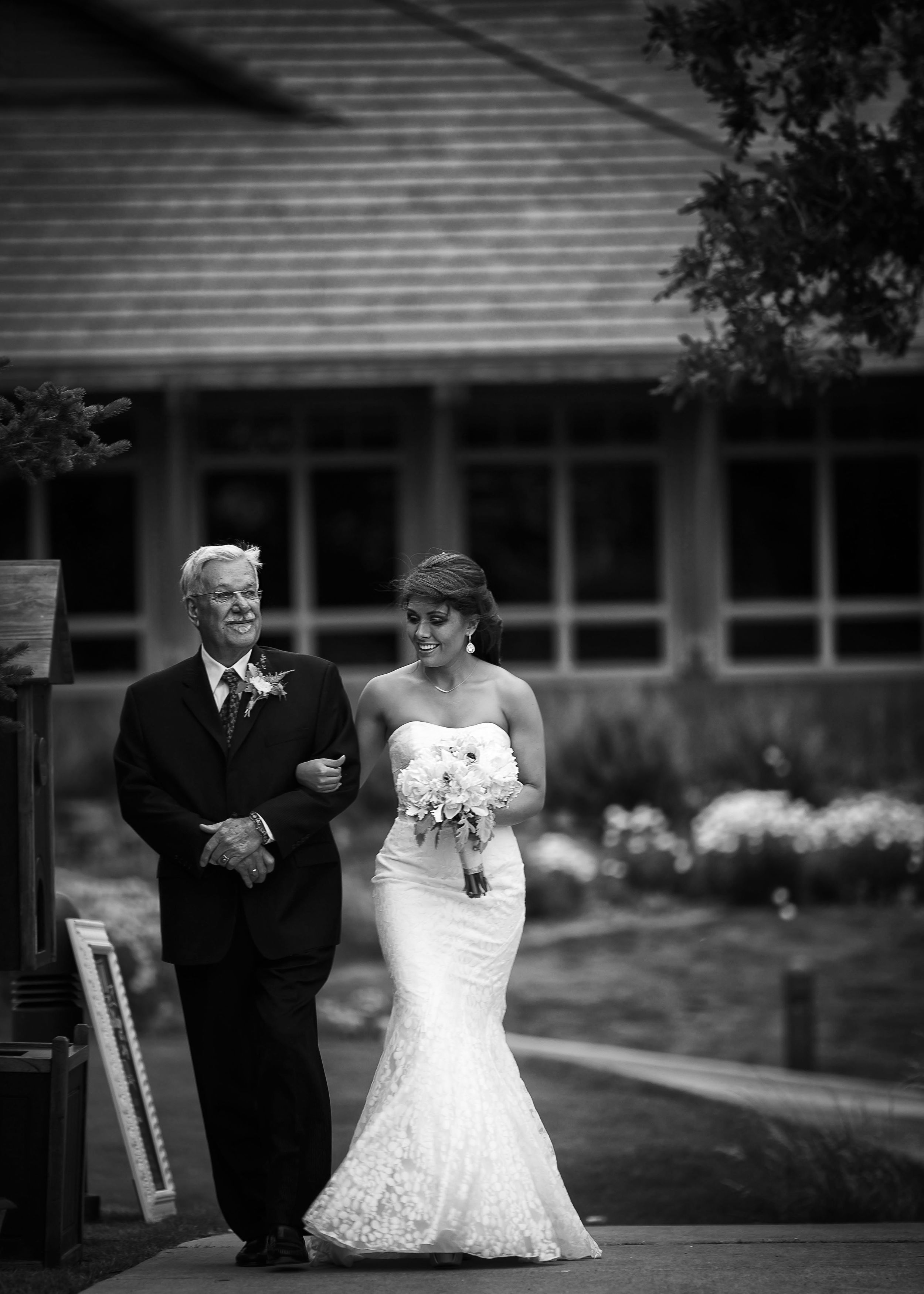 my amazing grandfather walked me down the isle