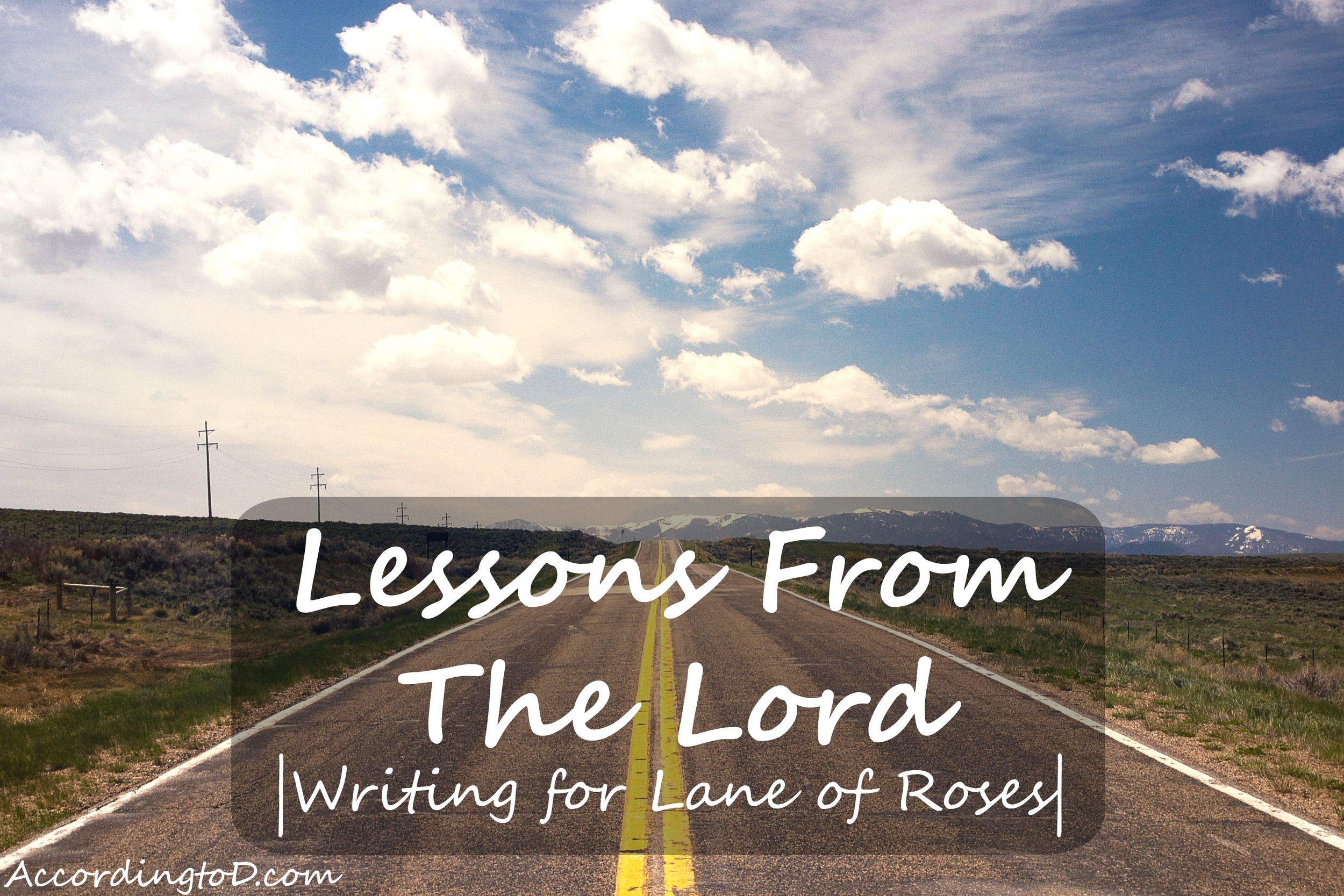 lessons from the lord