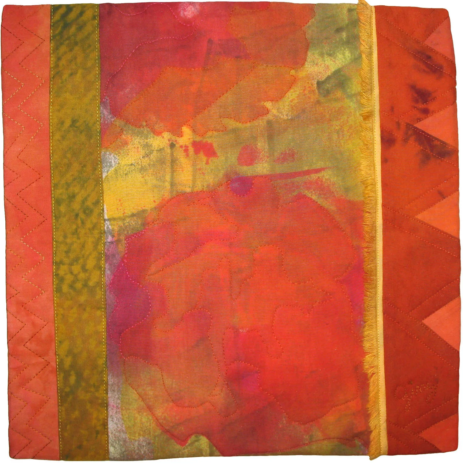 Sawblades 4, 12'" wide x 12" high, 2011 SAQA Auction donation