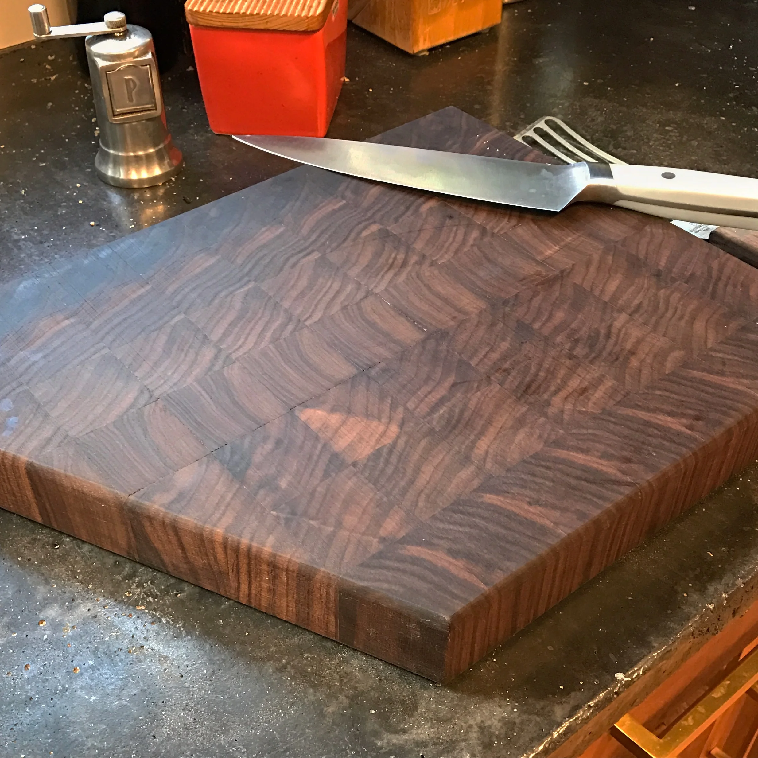 Walnut Asymmetrical Cutting Board
