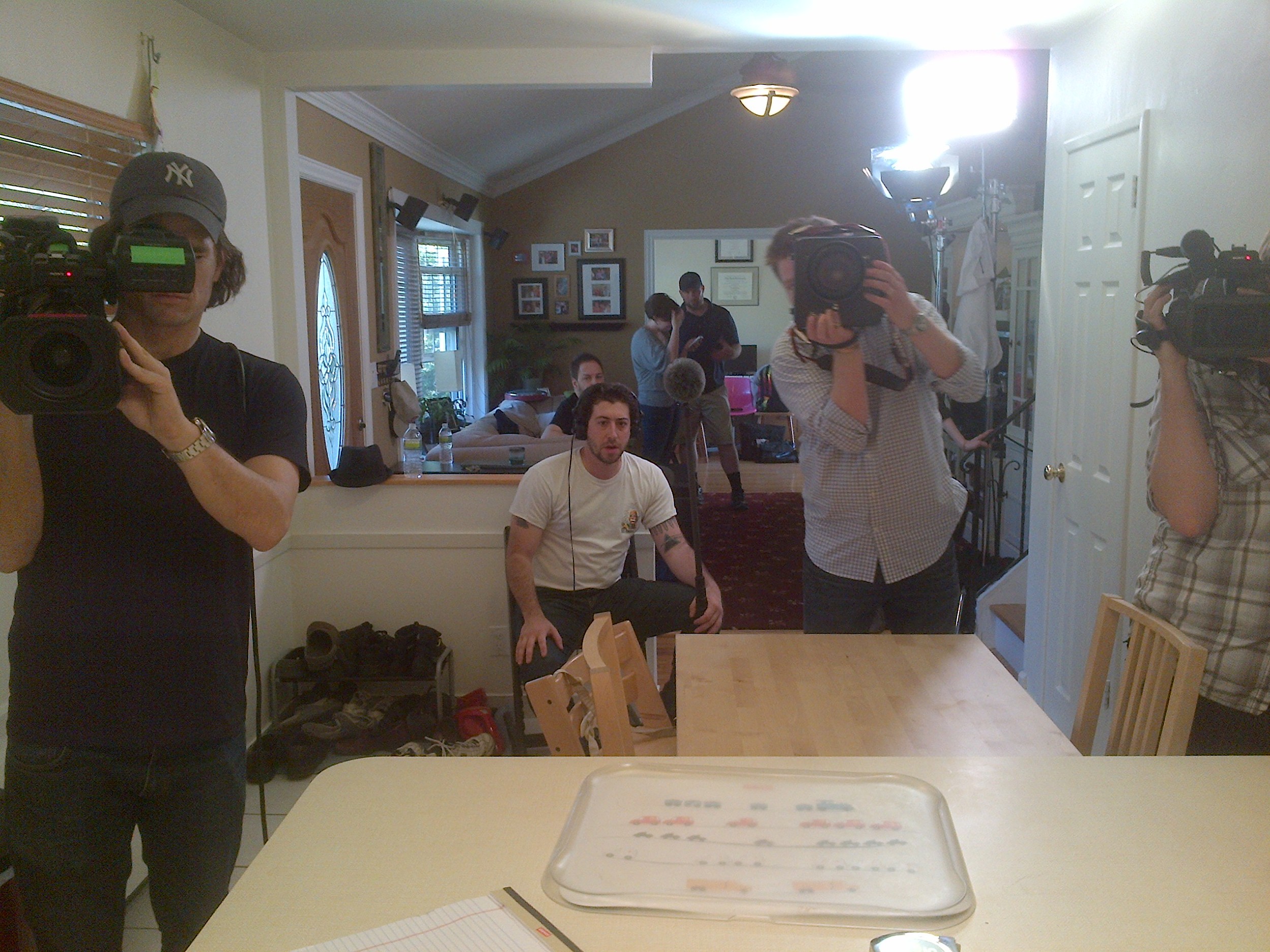 Ummmmm SCARY!!!! Hope I have something to say in 3,2,1…. Day one of shooting my own show, Shop this Room. 