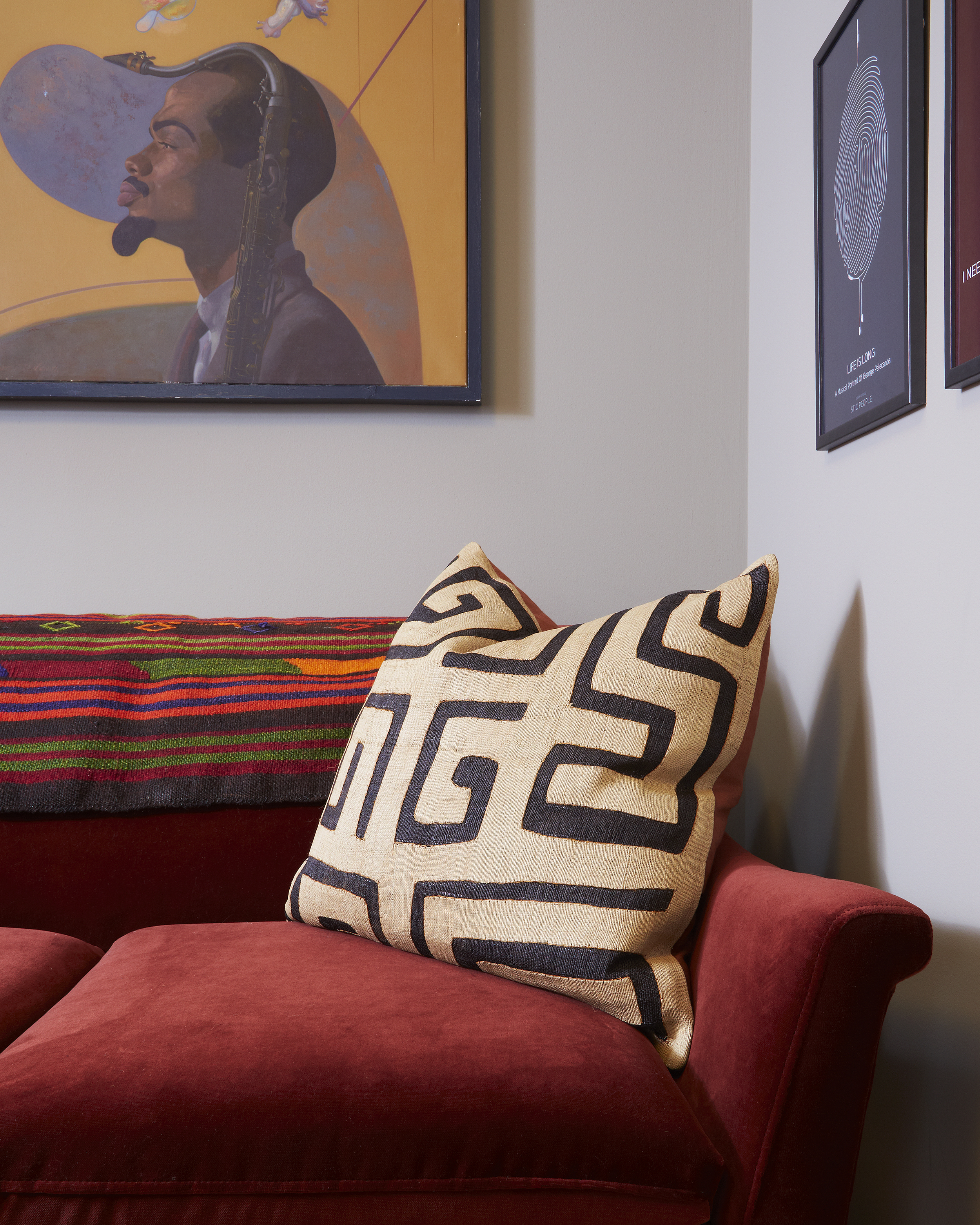 A little pattern and texture in a Chelsea Law Firm. 