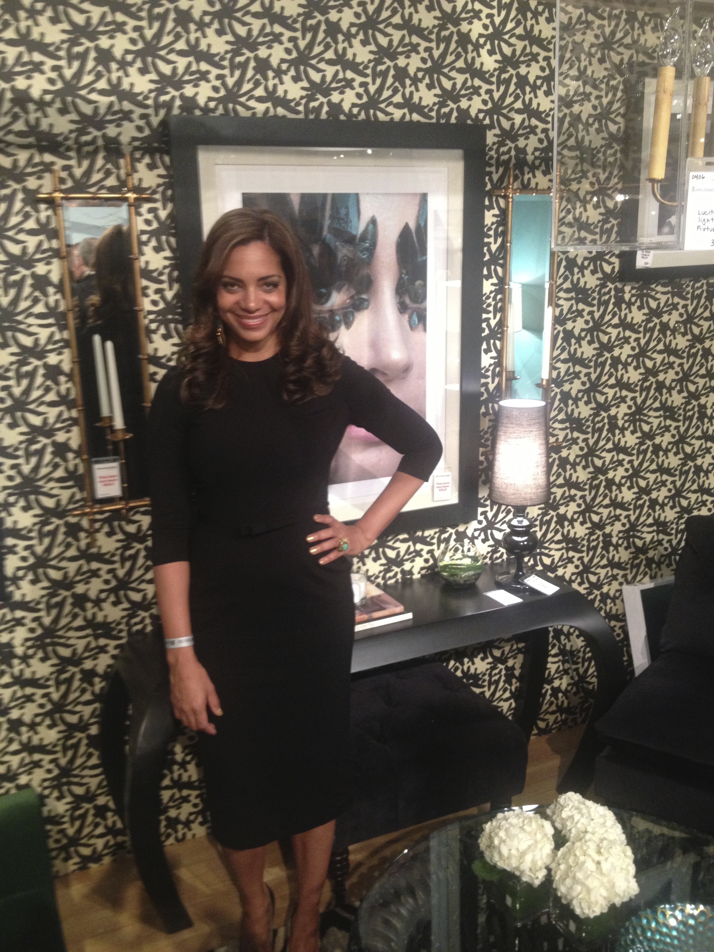 Design on a Dime 2013. In my completed vignette on opening night. Proud, happy and TIRED! 
