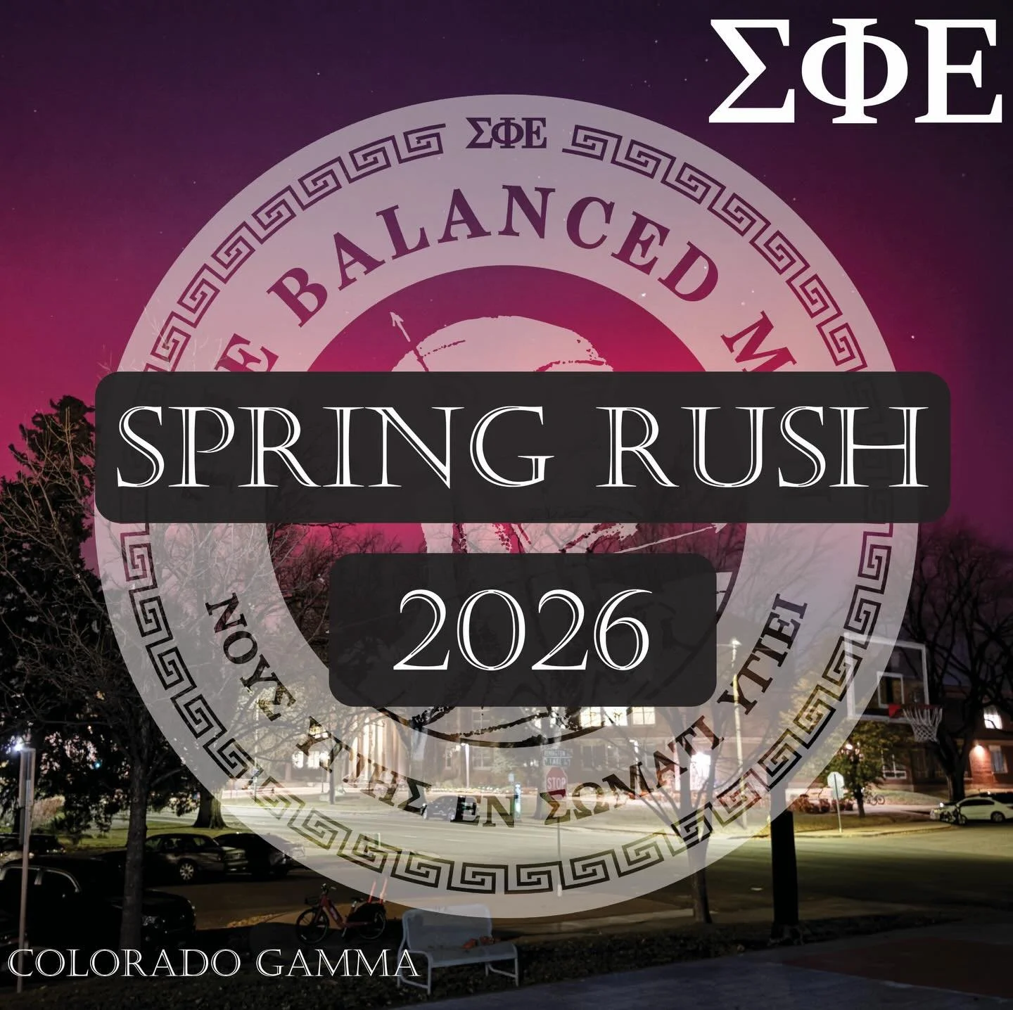 ‼️ SPRING RUSH ‼️

Join the brothers at co gamma this spring to see how we build better men at SigEp, Colorado State. We look forward to seeing everyone there!

#vdbl #balancedmen #sigep