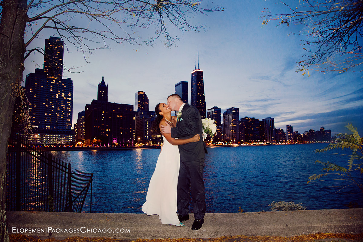 November twilight elopement
