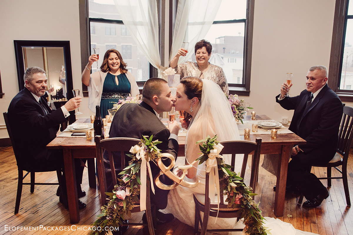 custom styled elopement at Creativo Loft