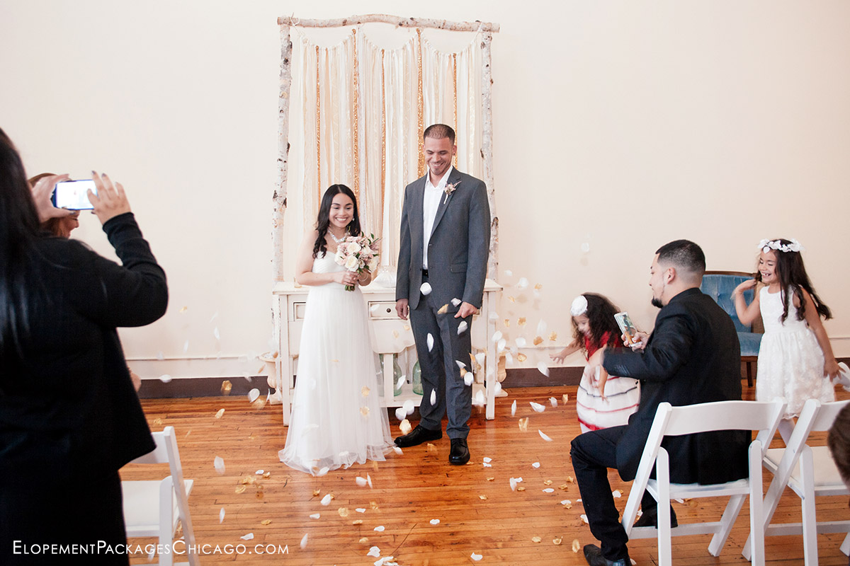 Small group elopement with kids