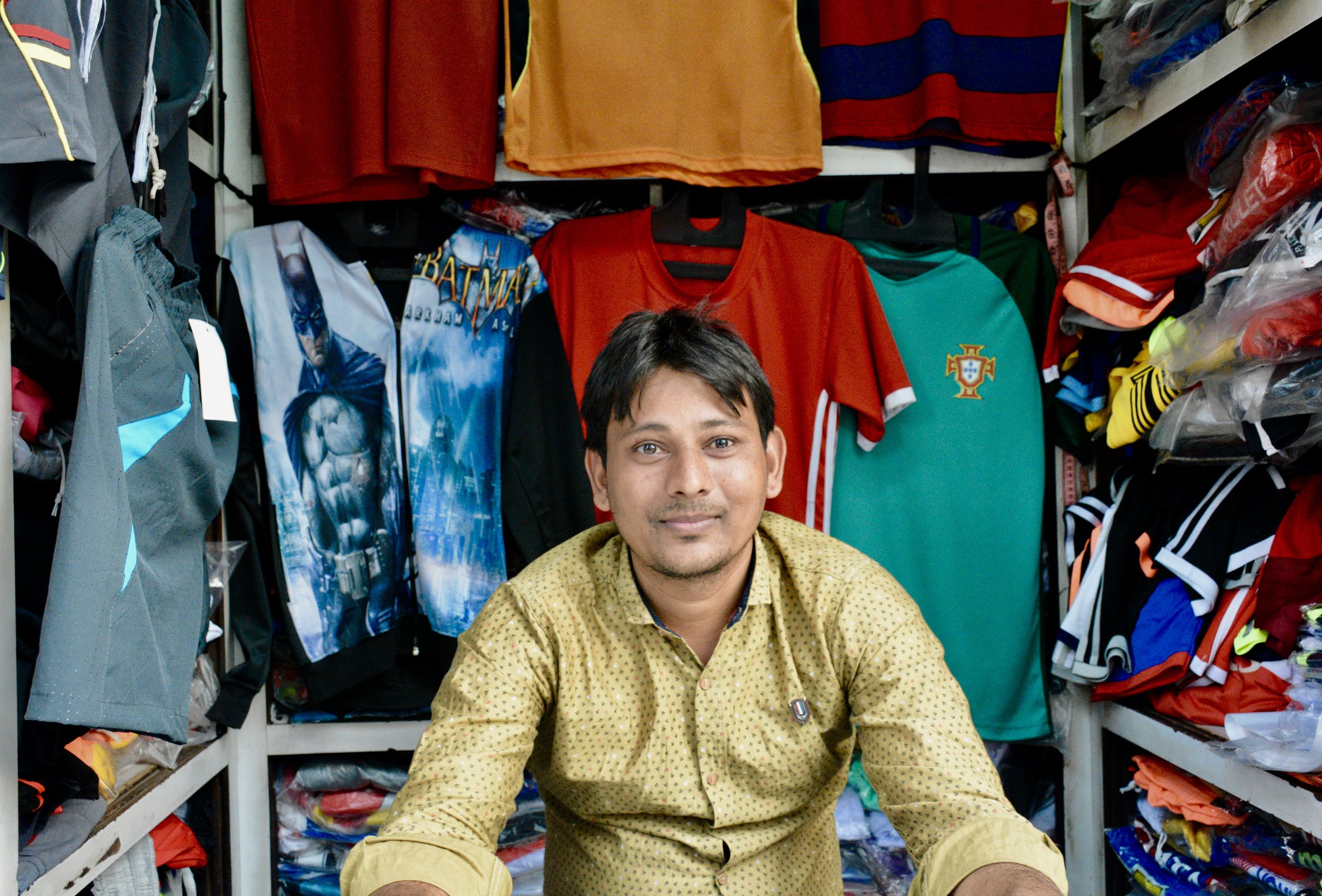 One of the Mumbai group's final interviews involved speaking to a young owner of a sports jersey stand who conducted 100% of his transactions in cash he had to lower some prices as a result of demonetization but does forsee adopting digital payment systems in the near future. 