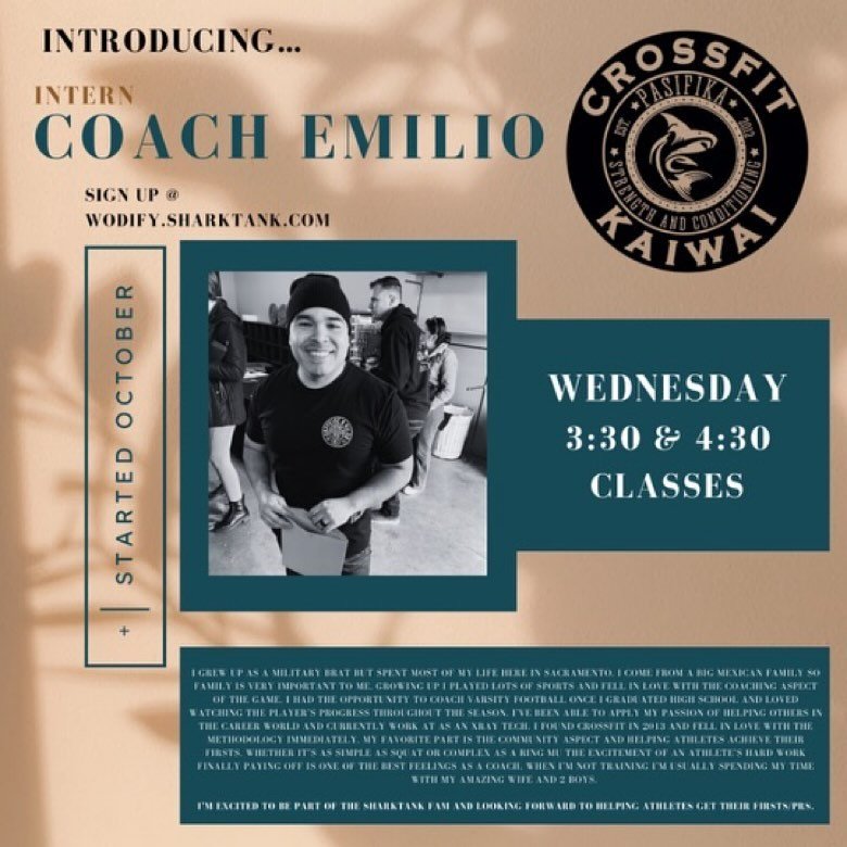 📣📣📣📣📢📢📣📢📢📢📣📣📣

Welcome Coach @ejr_444 

#cfkaiwai #wednesdaycoach #coach #crossfit #sharktank #sharktankstrong #gym #trainer