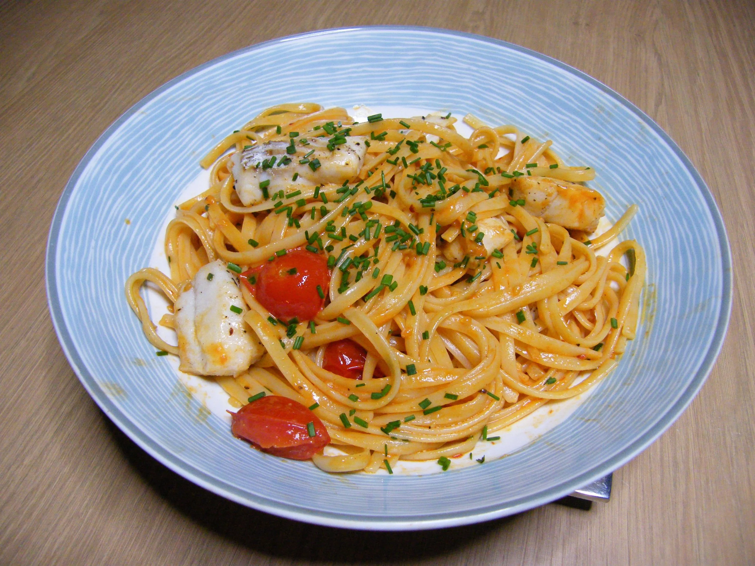 Spicy Haddock Linguine