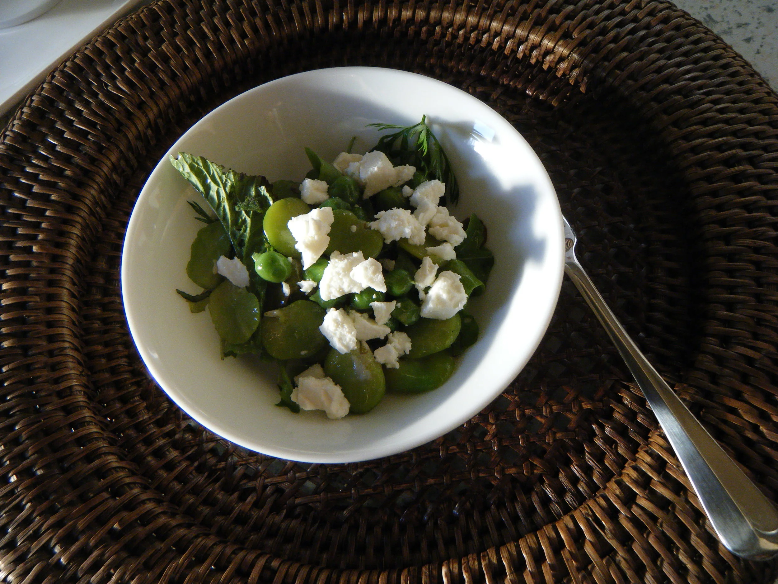 Broad Bean, Pea and Feta Salad