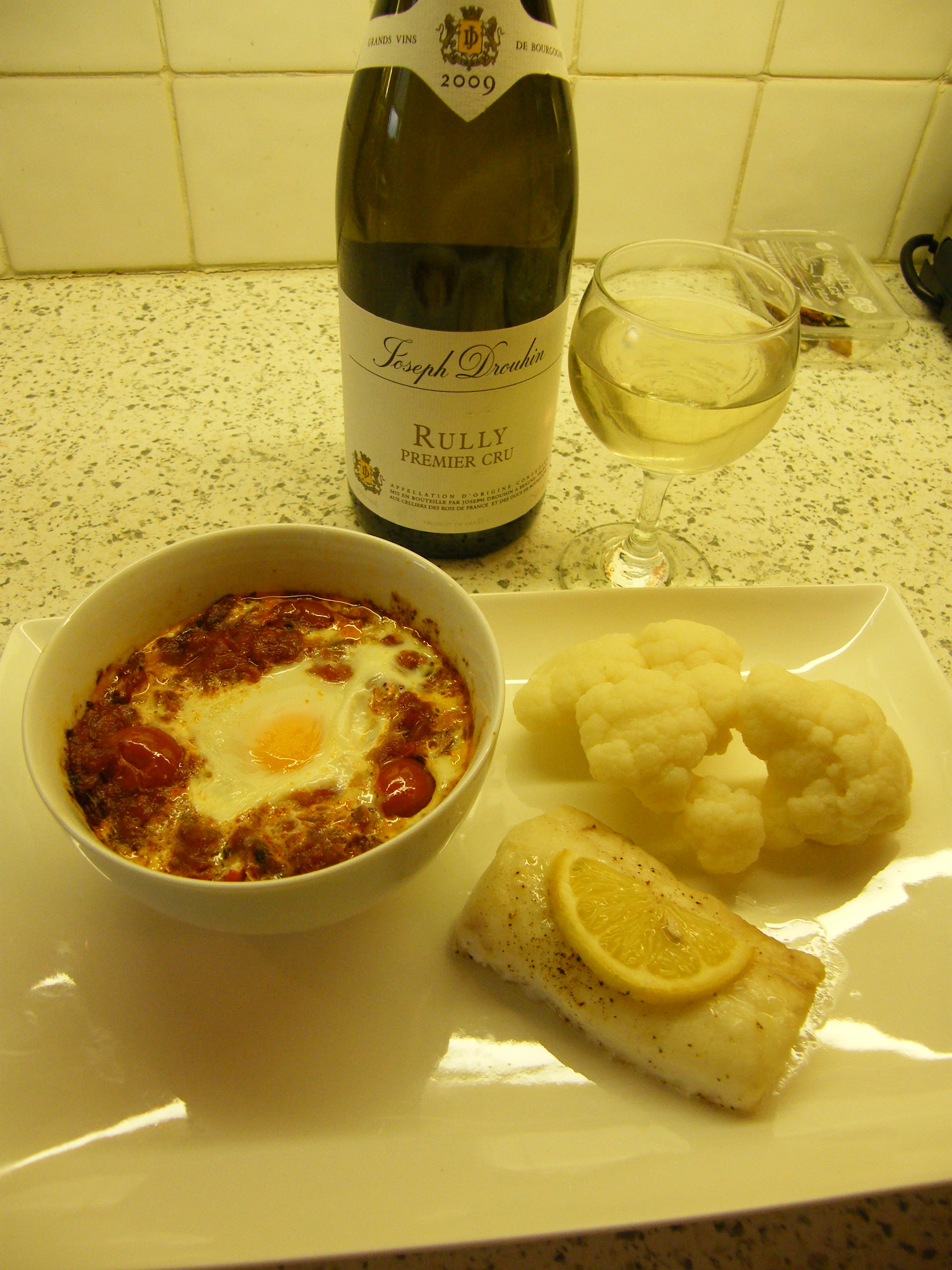 Lemony Haddock Tomatoes Egg