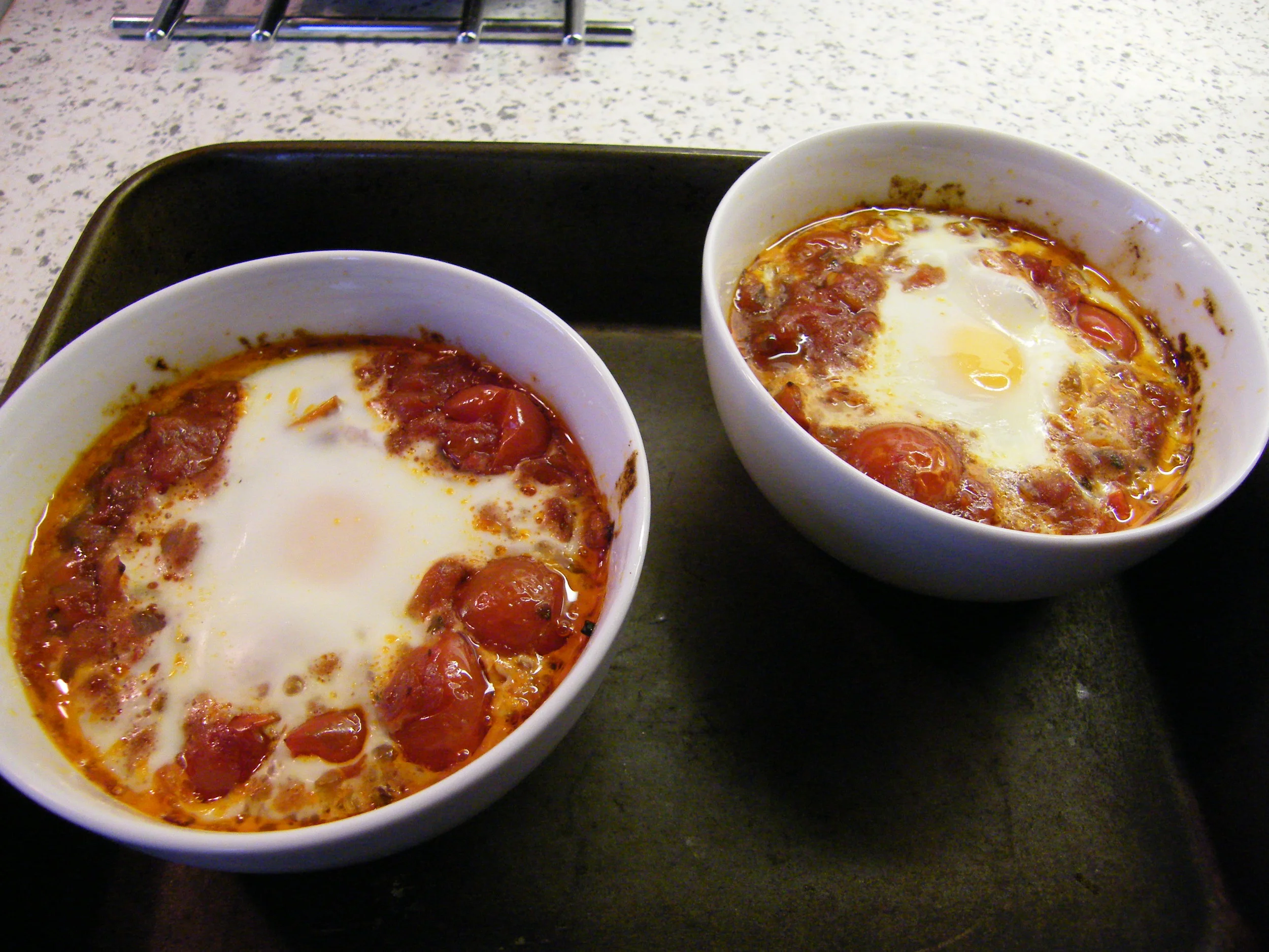 Lemony Haddock Tomatoes Egg