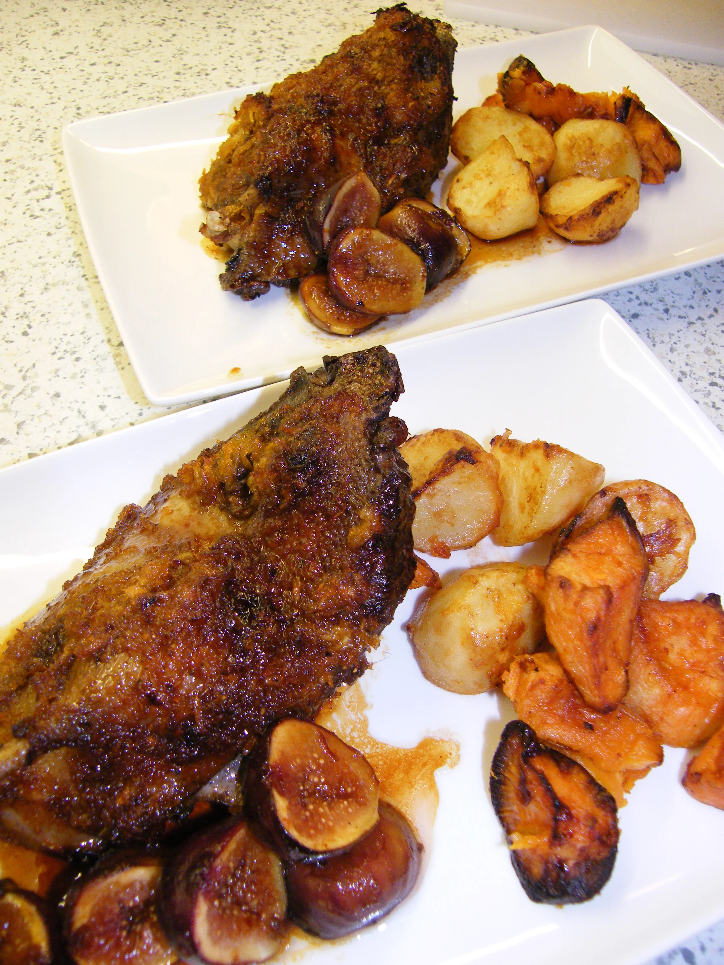 wild mallard, figs and citrus