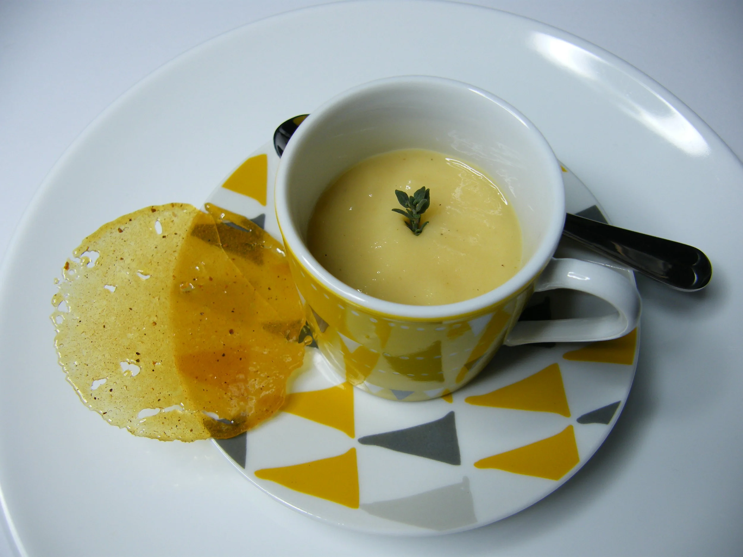 Curried parsnip, ras el hanout caramel