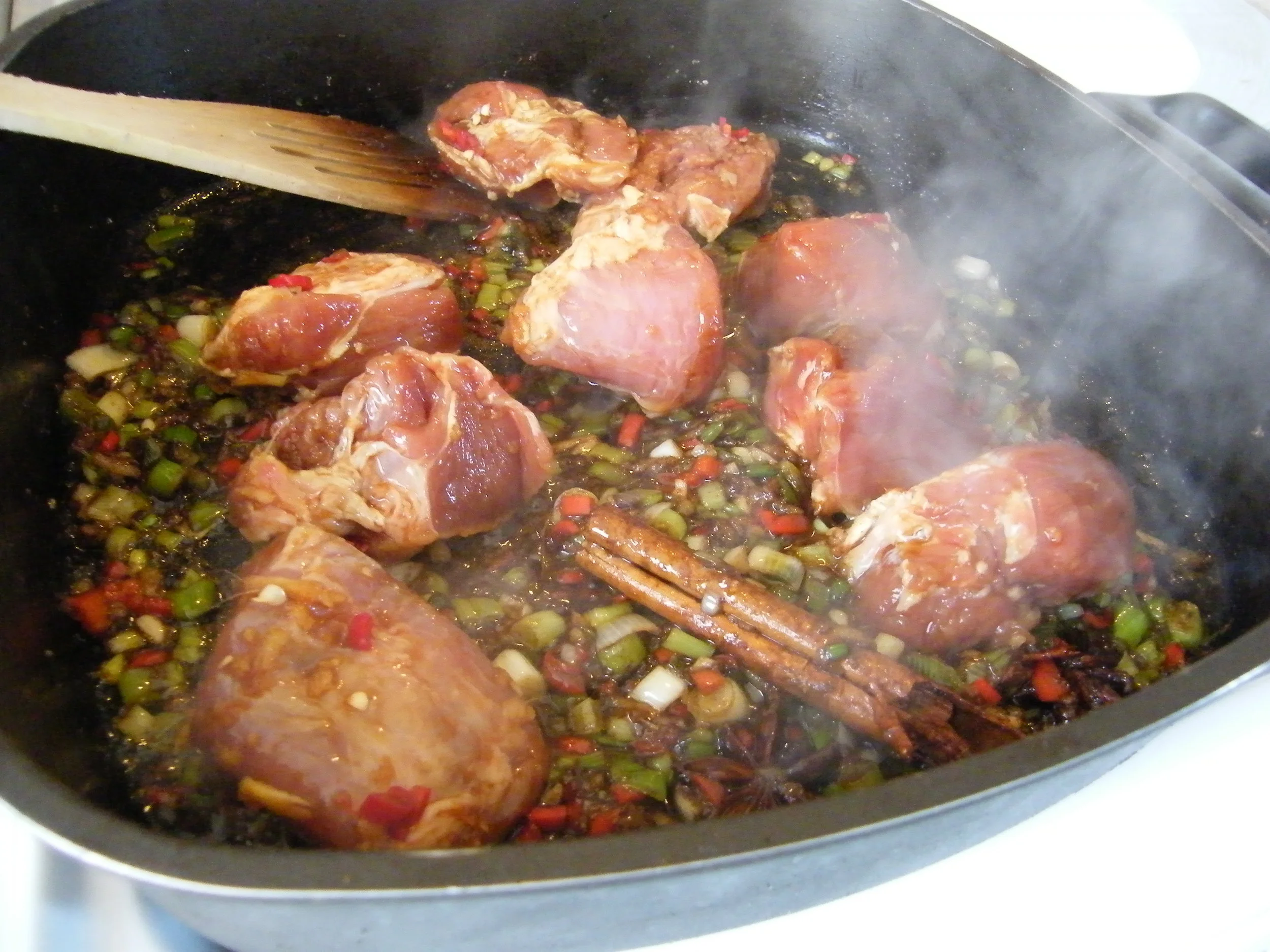 Braised Pork with Plums