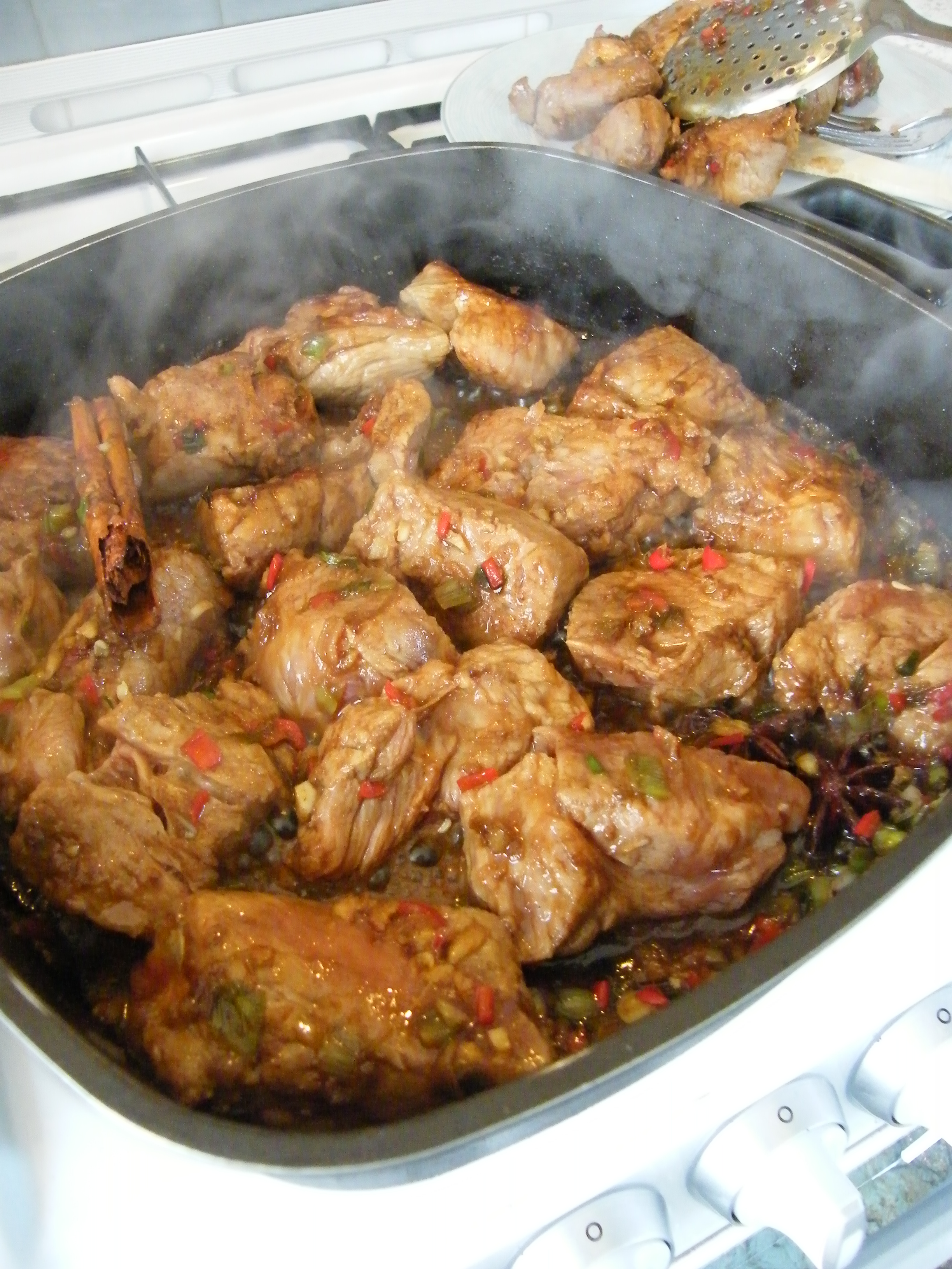 Braised Pork with Plums