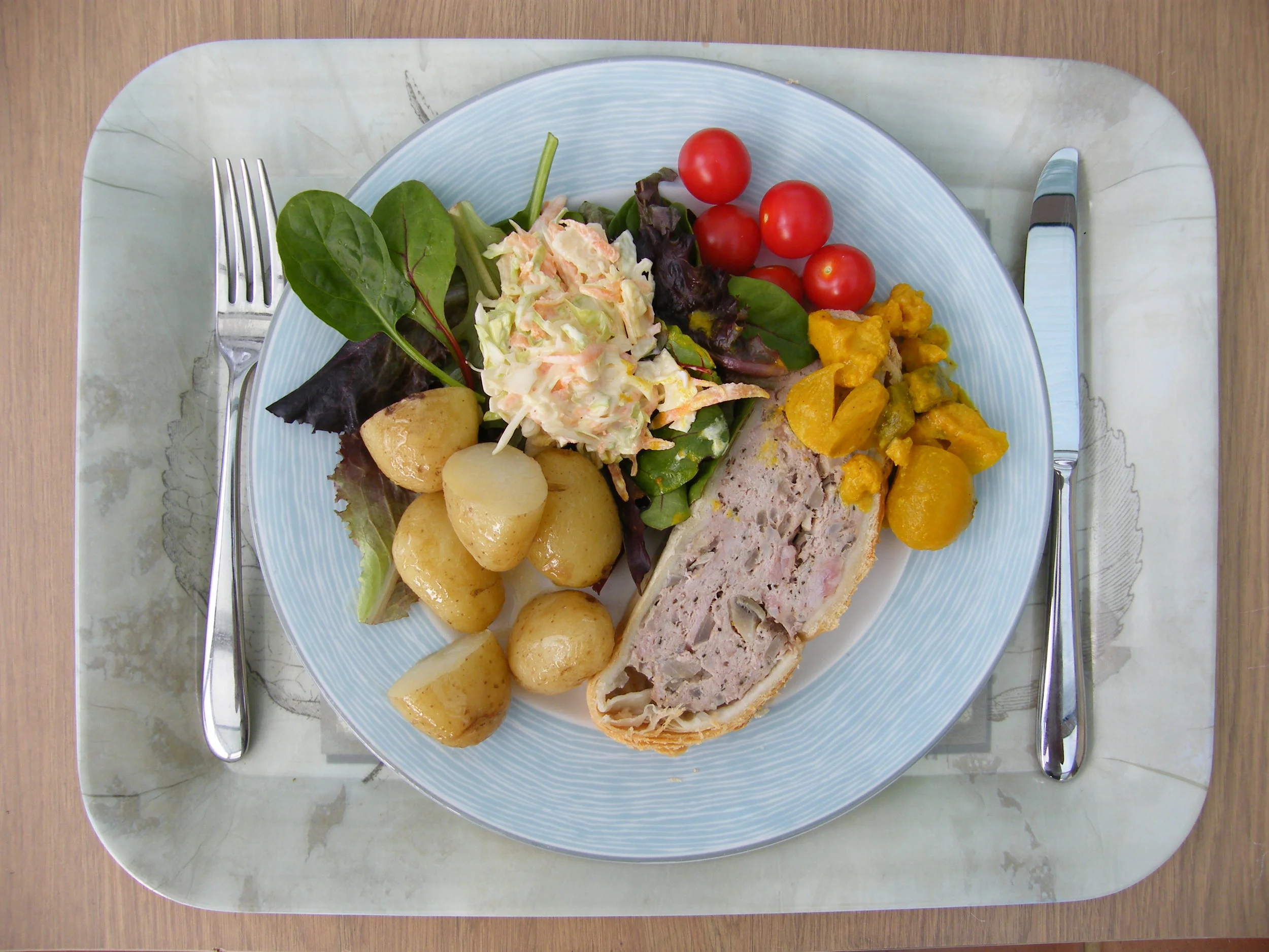 'Shooter's Roll' (Mrs Cheoff) with Hot Mustard Pickle (Cheoff)