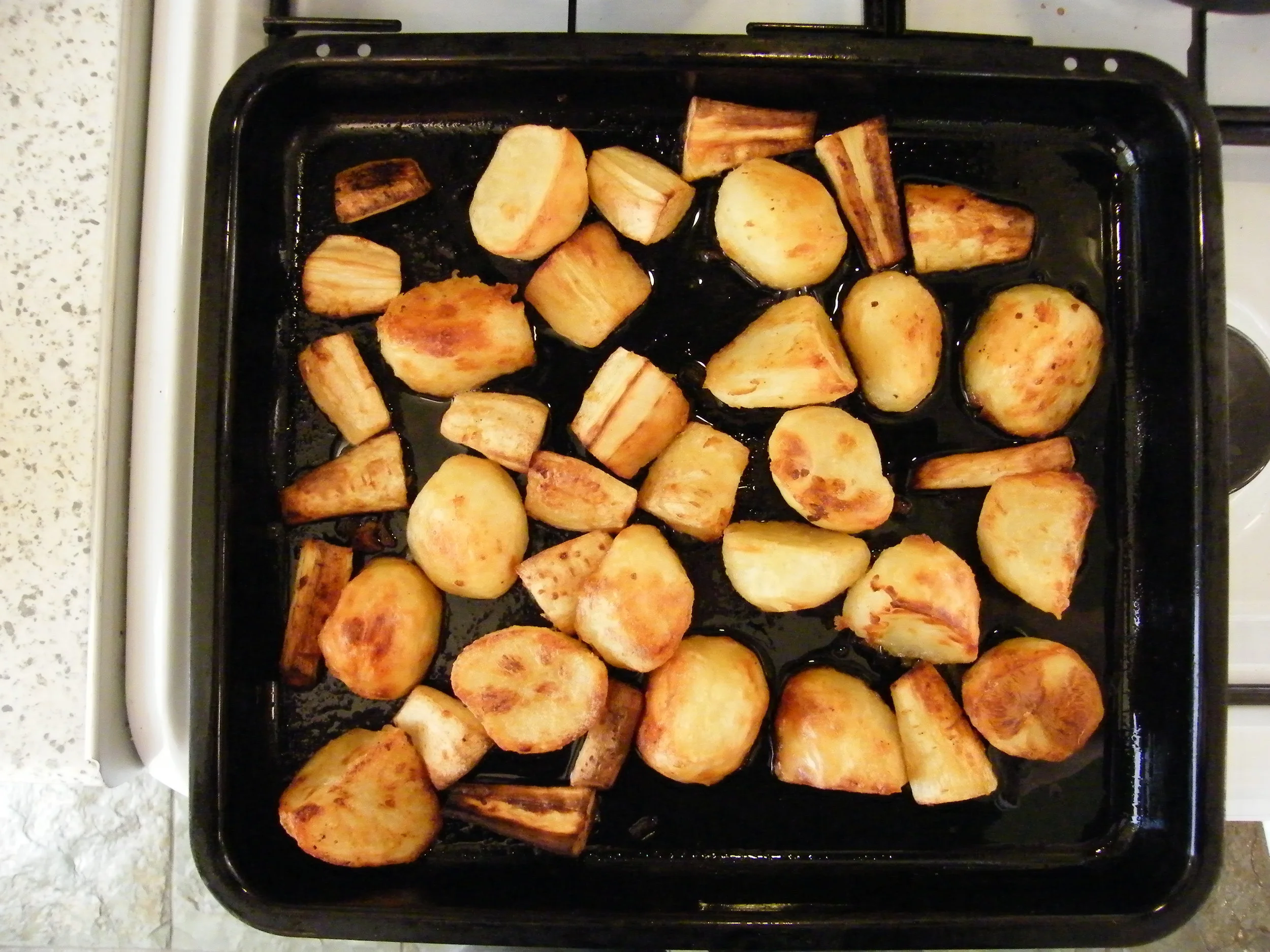 Pulled Pork - Potatoes and Parsnips Roasted in Pork Fat