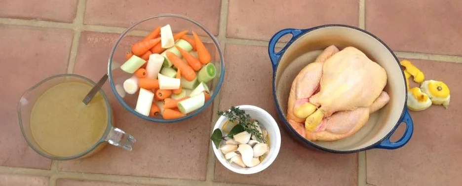 Poached Chicken with Lemon Sauce