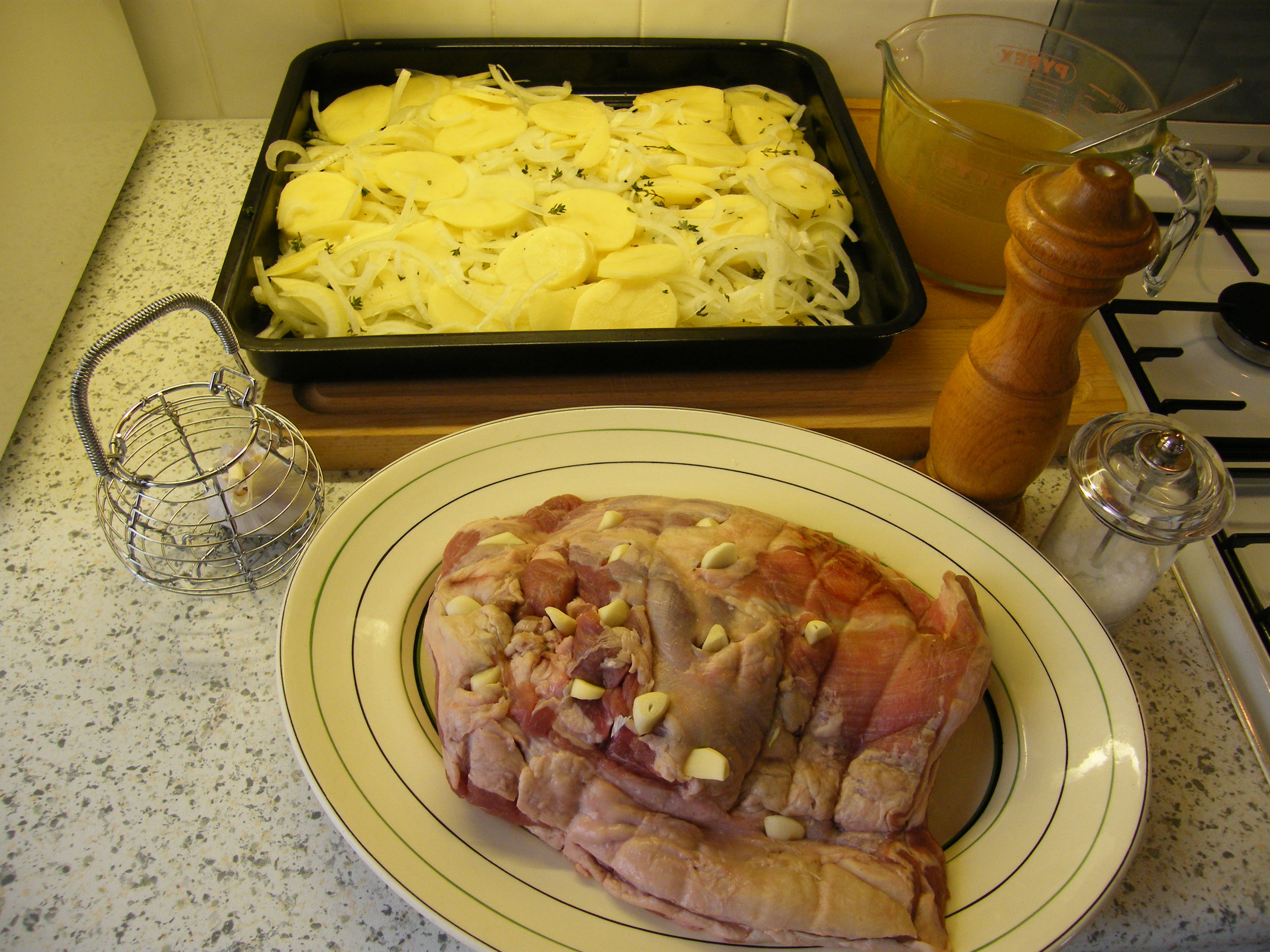 Lamb Shoulder, Potato and Onion