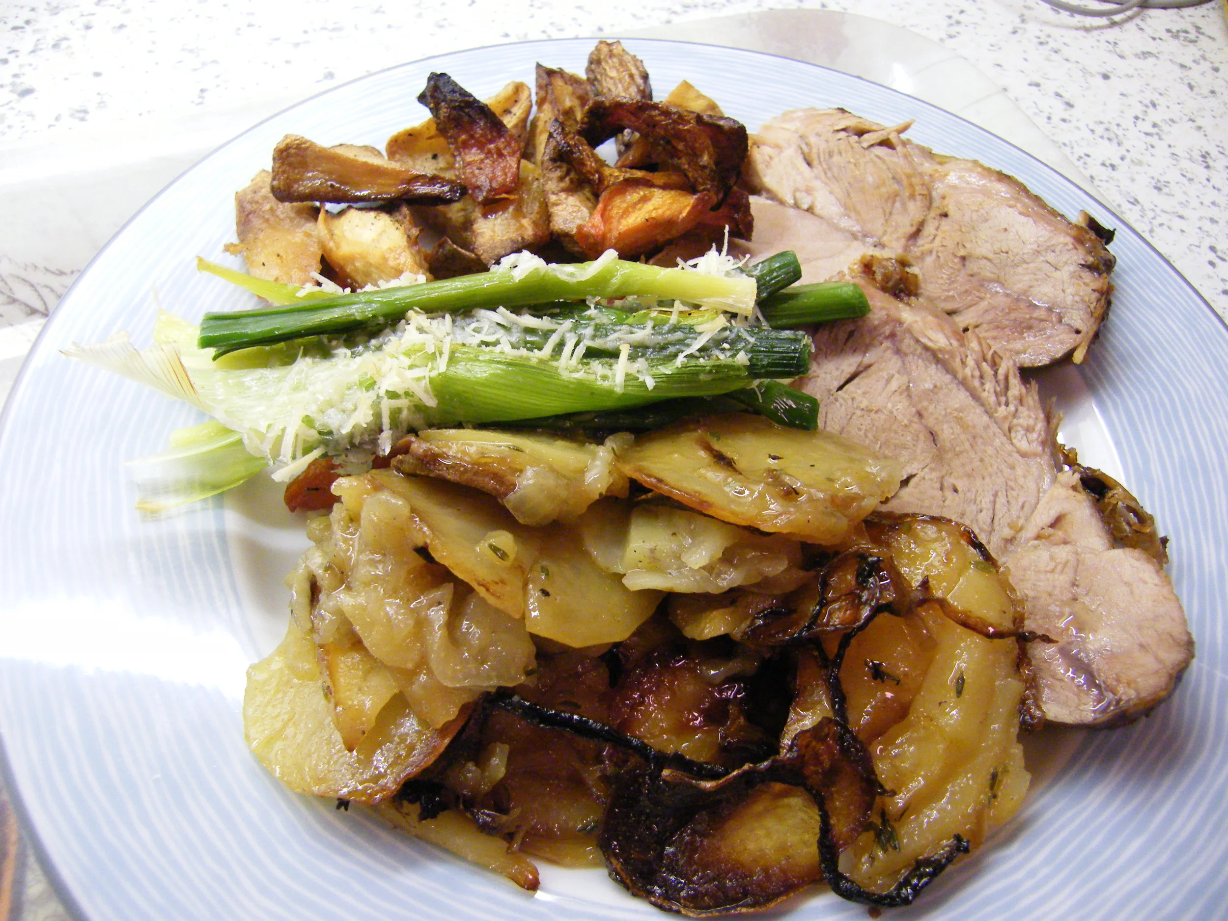 Lamb Shoulder, Potato and Onion