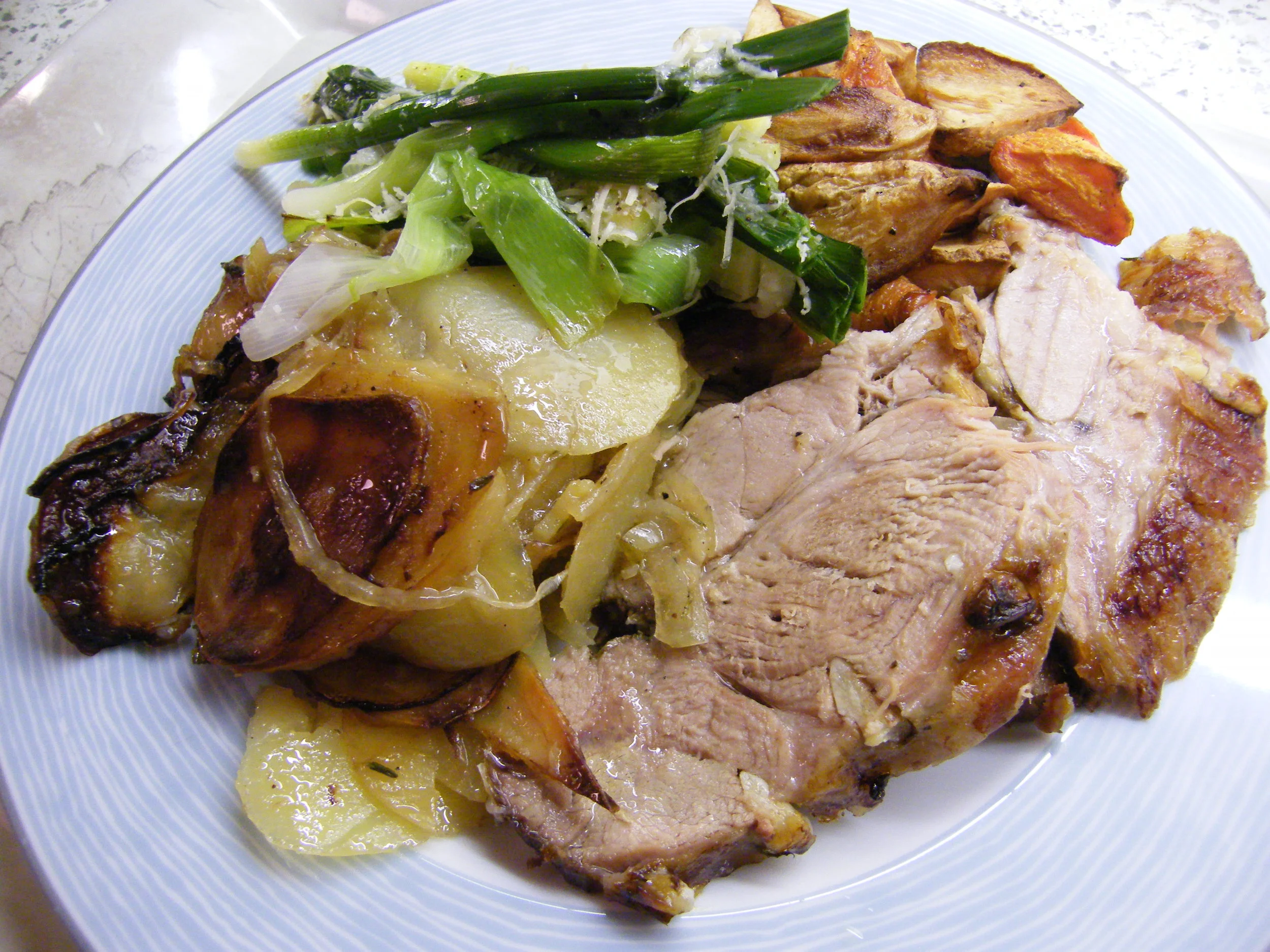 Lamb Shoulder, Potato and Onion