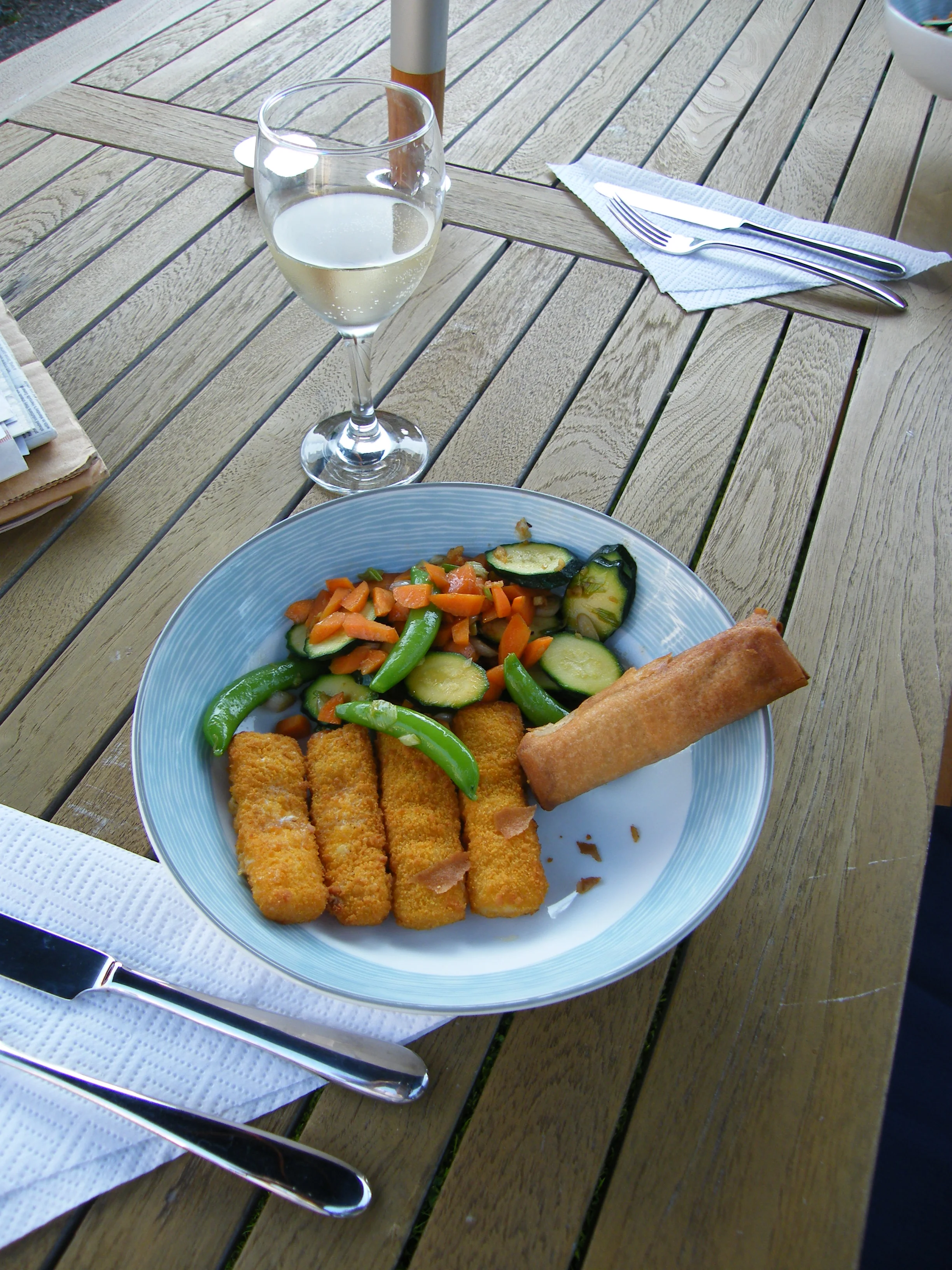 Fish Fingers and Vegetable Stir-fry