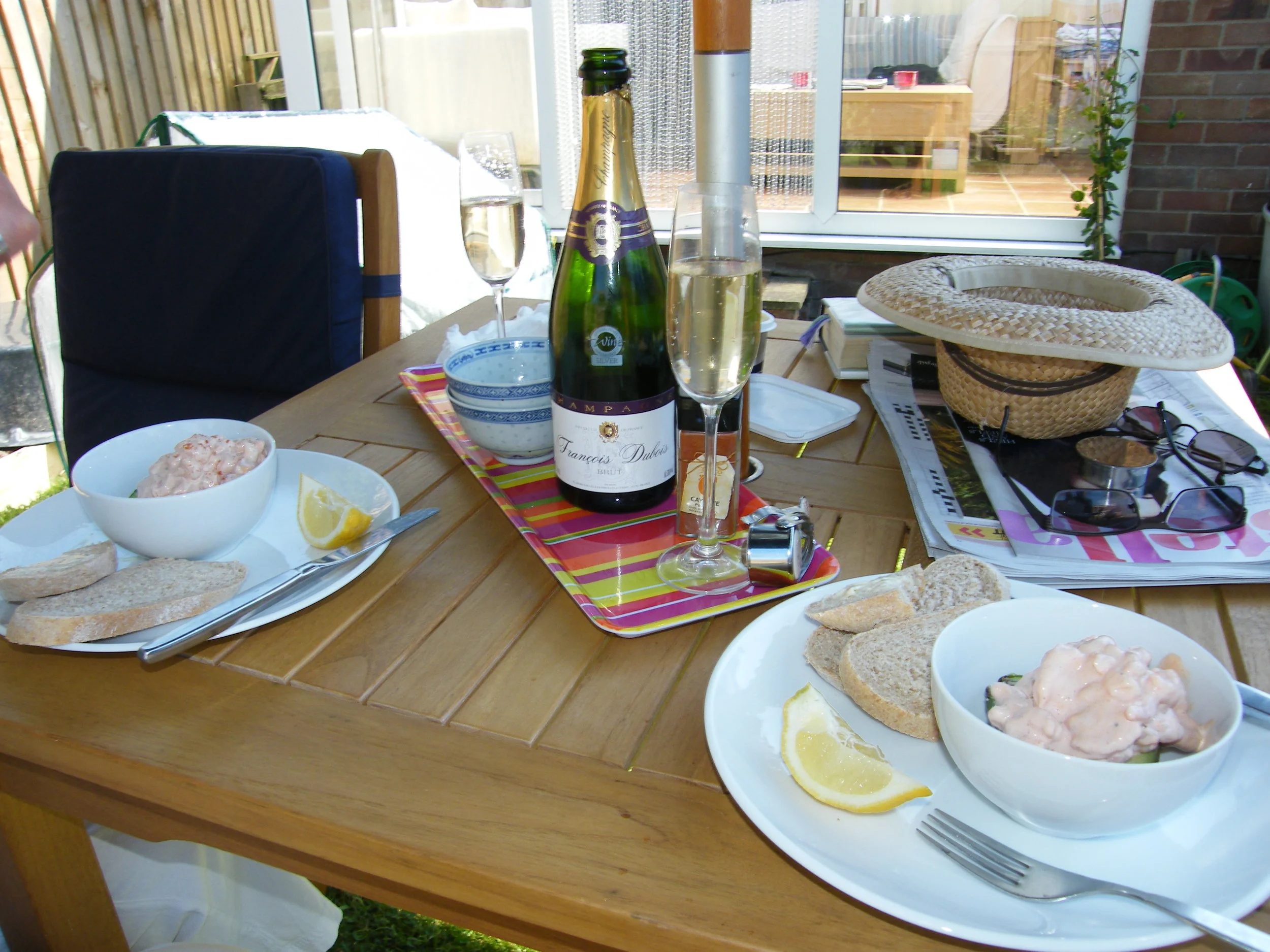 Prawns and Champagne