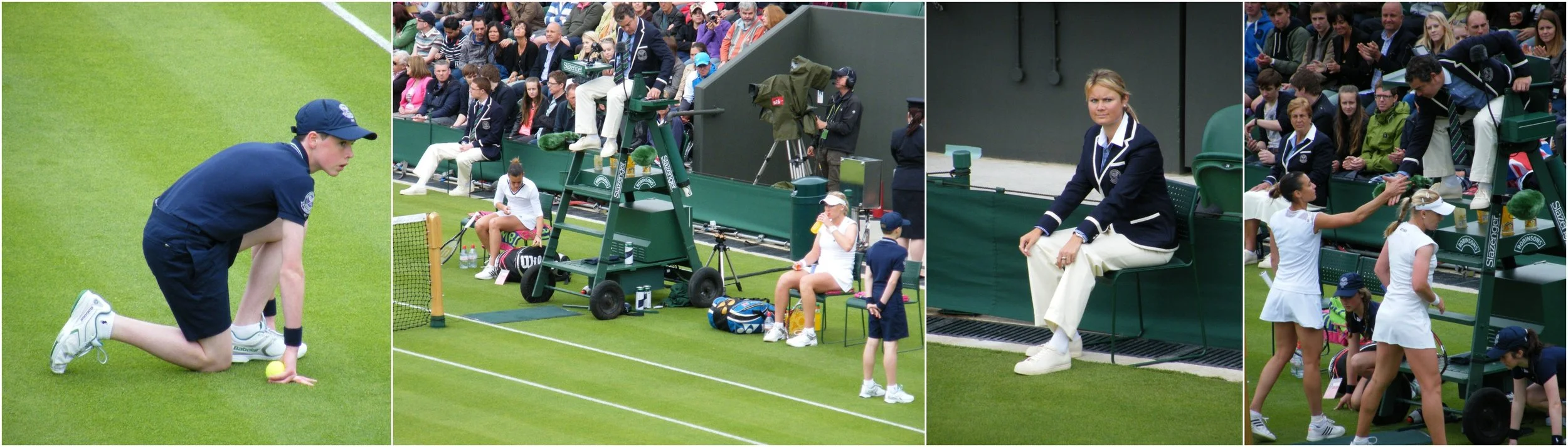 12:55 Handshakes all round as Pennetta eases through 6-4, 6-1.