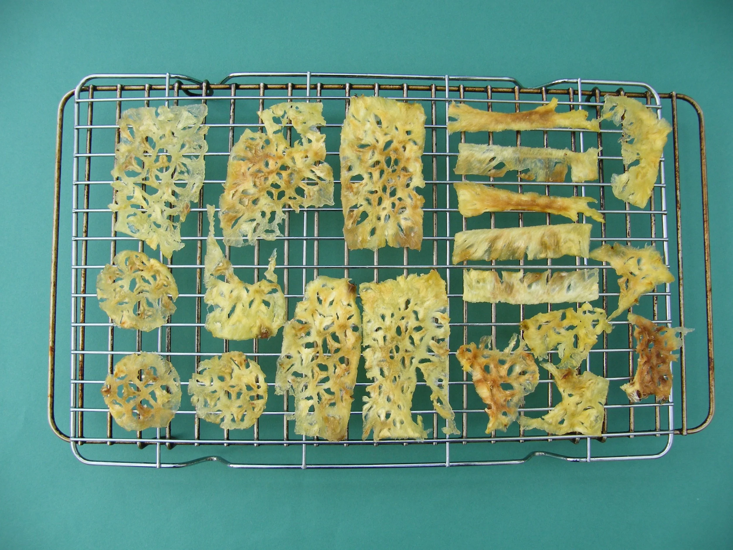 Pineapple 'crisps'.