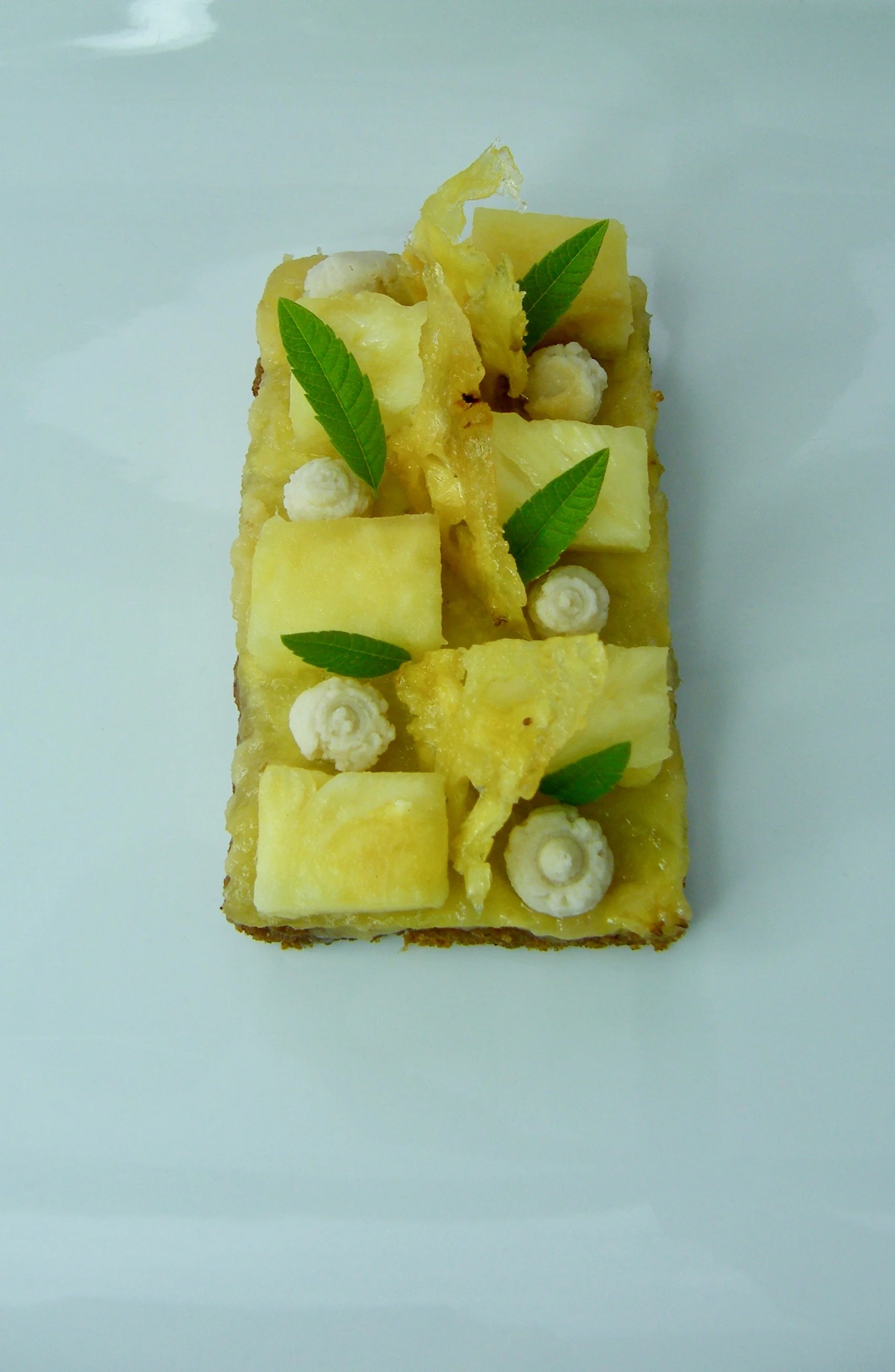 White plate chosen for serving.