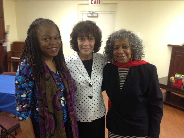 M. Nzadi Keita, Nettie Washington Douglass (great-great-granddaughter of Frederick and Anna Murray Douglass), and Ms. Kujichagulia in Atlanta.