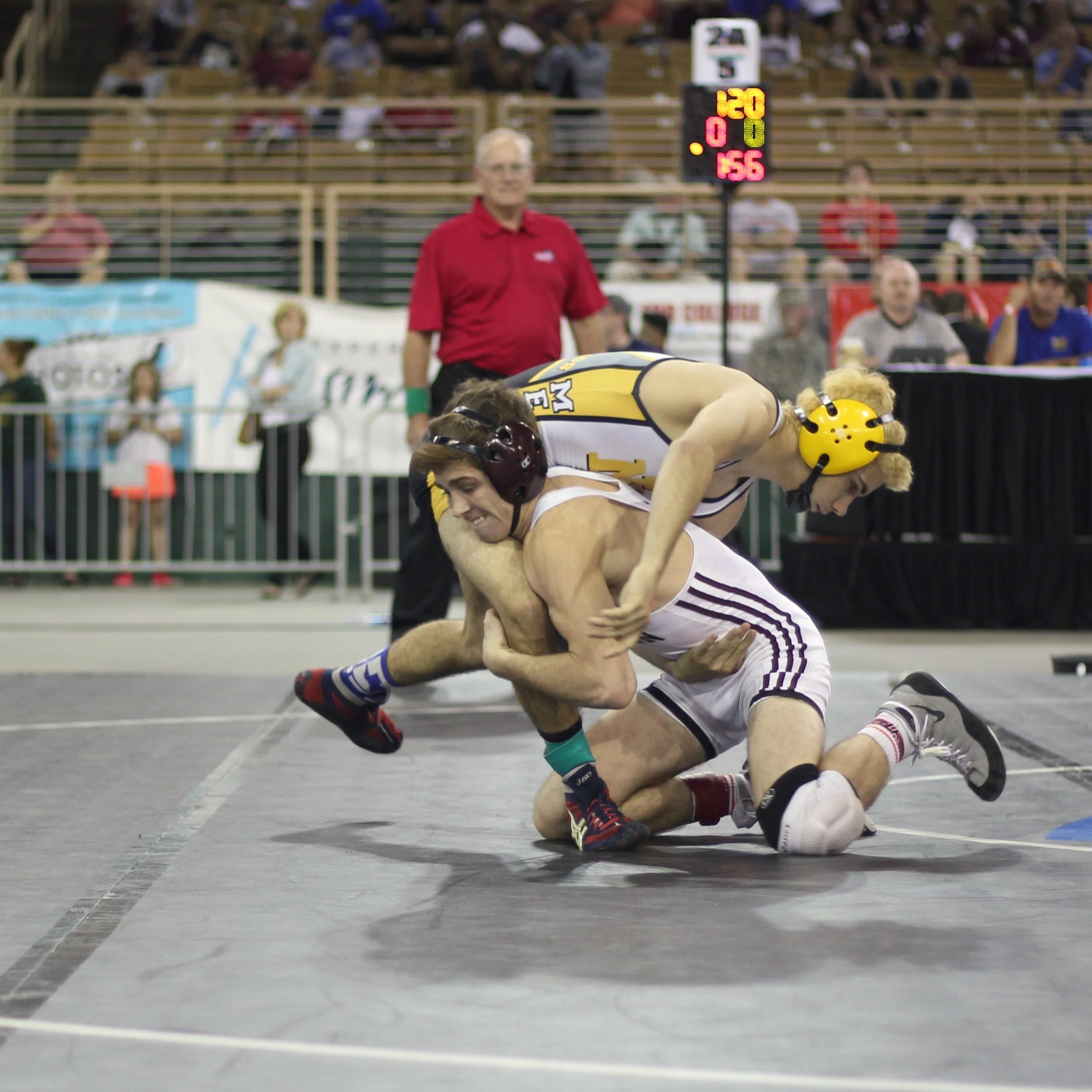 Norstrem pinned Hudson to win the 2015 2A 120 lb. title