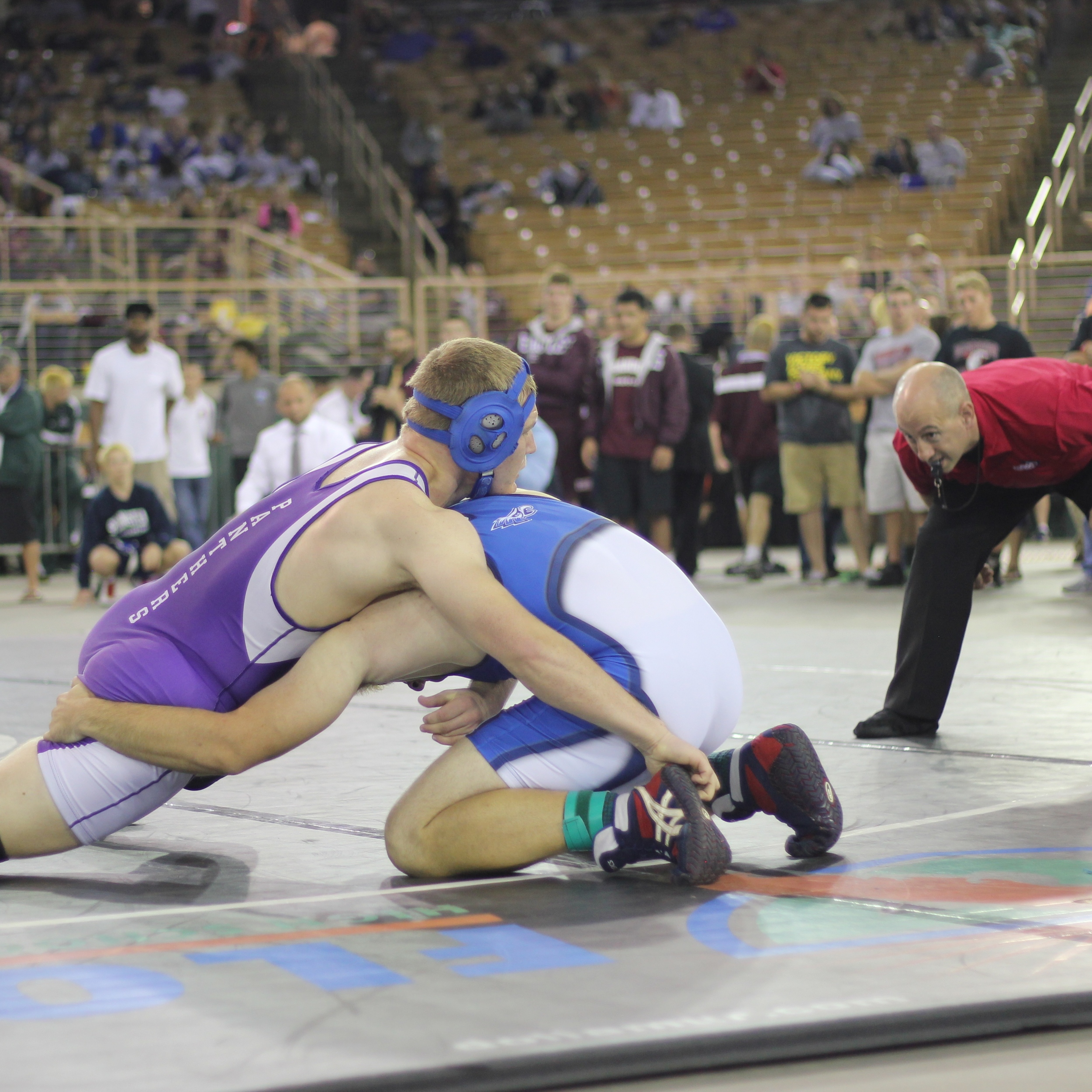 Kerkesner beat Ross 3-1 to win the 2015 2A 195 lb. title
